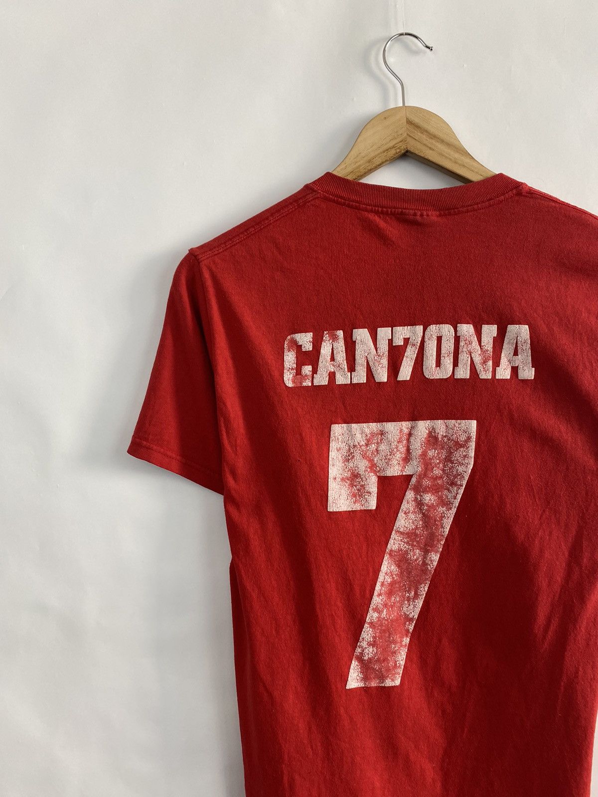 Fruit Of The Loom Vintage Eric Cantona T-Shirt Soccer Legend Rare Retro Size US S / EU 44-46 / 1 - 7 Thumbnail