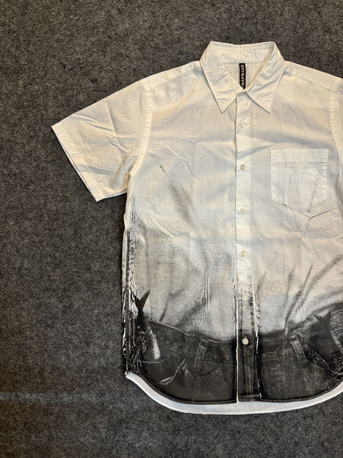 Frapbois Issey Miyake Frapbois Japan Shirt Button Ups Size US L / EU 52-54 / 3 - 2 Thumbnail