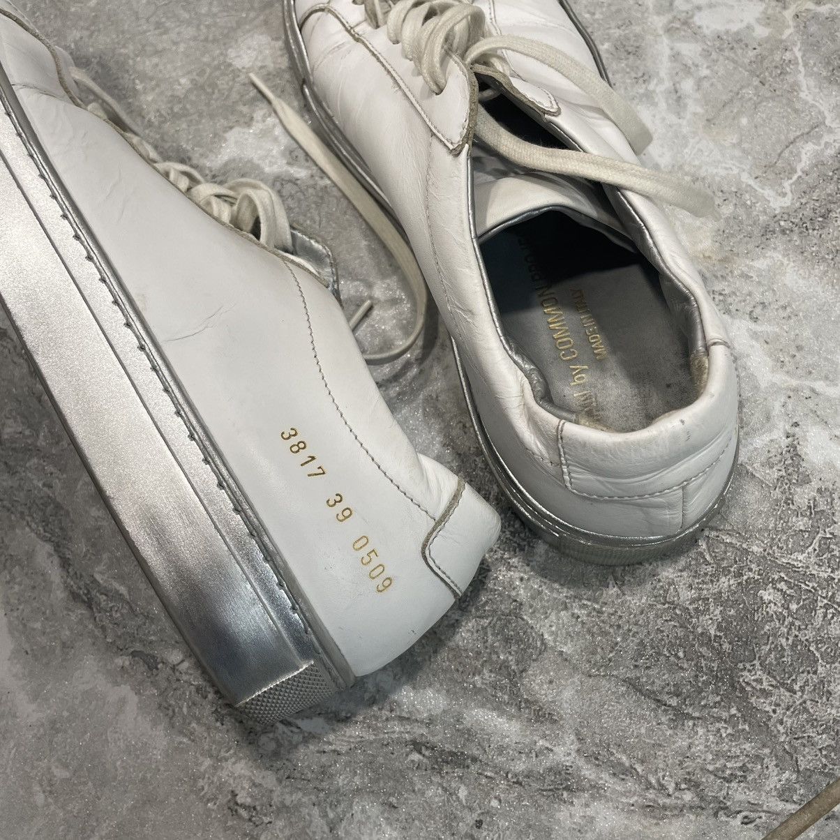 Common Projects Common Projects Achilles Low Grey silver shoes sneakers boot Size US 6 / EU 39 - 2 Thumbnail