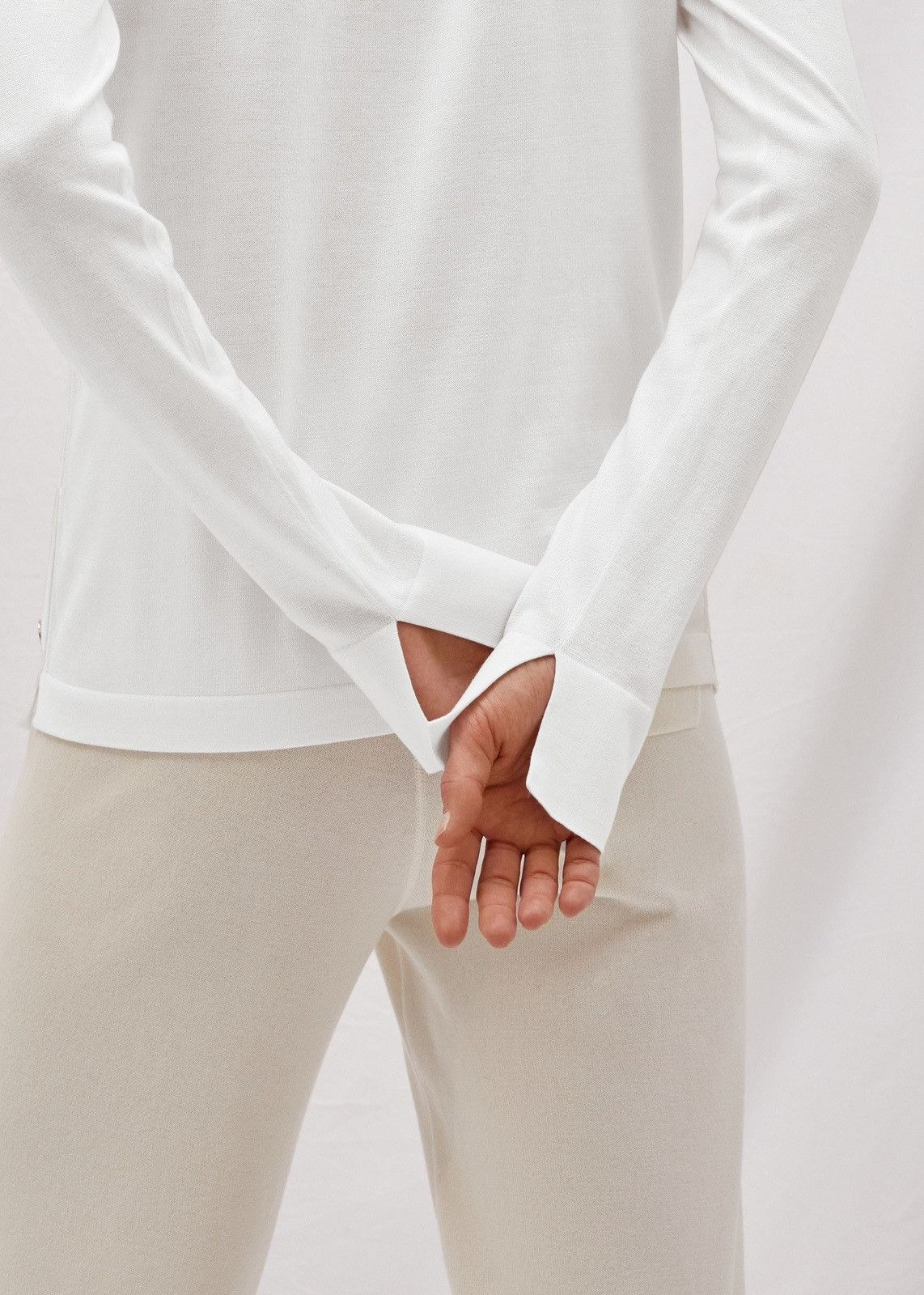 Loro Piana o1srvl11e0825 FAI4415 Long-sleeved Roundneck Sweater White Size S / US 4 / IT 40 - 4 Thumbnail