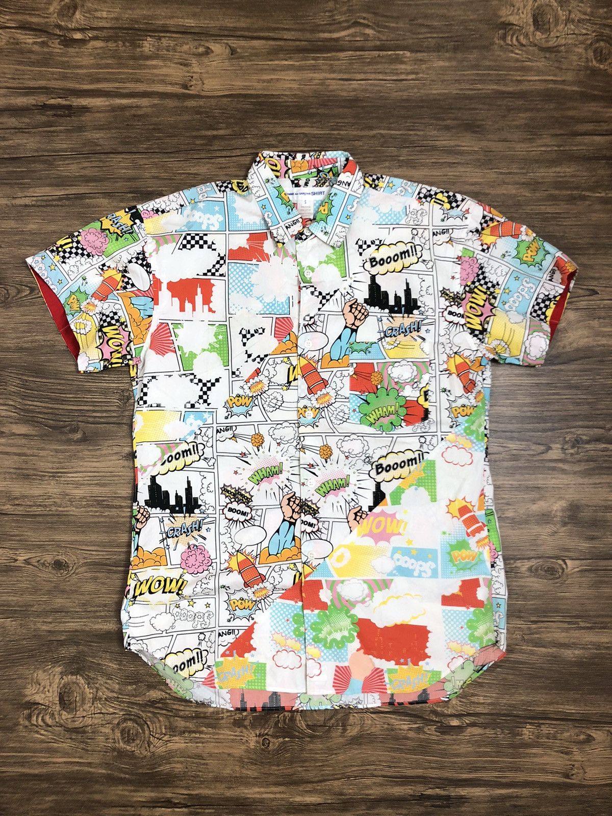 Comme des Garcons Comme des Garçons SHIRT All Over Graphic Print Cotton Shirt Size US S / EU 44-46 / 1 - 1 Thumbnail