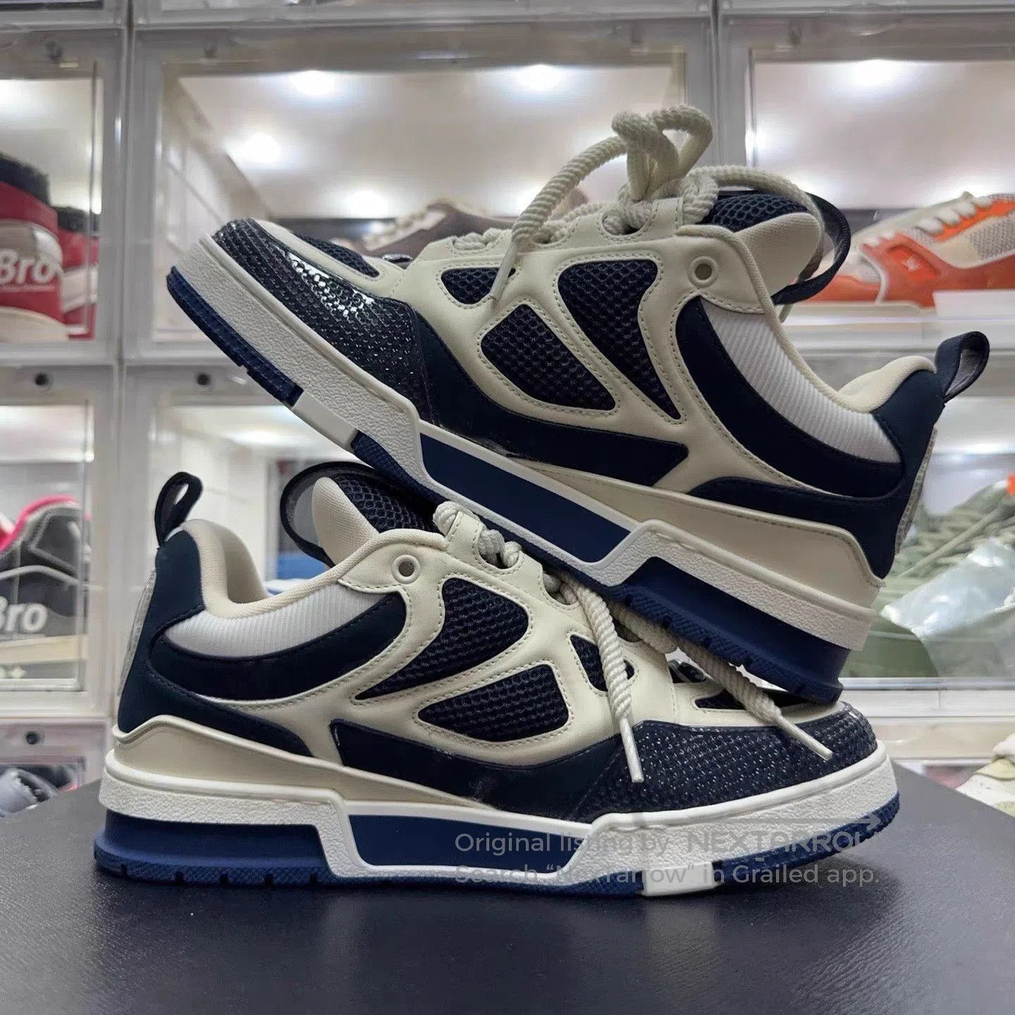 Louis Vuitton Blue Lowtop Sneakers Size 8. Size US 8 / EU 41 - 3 Thumbnail