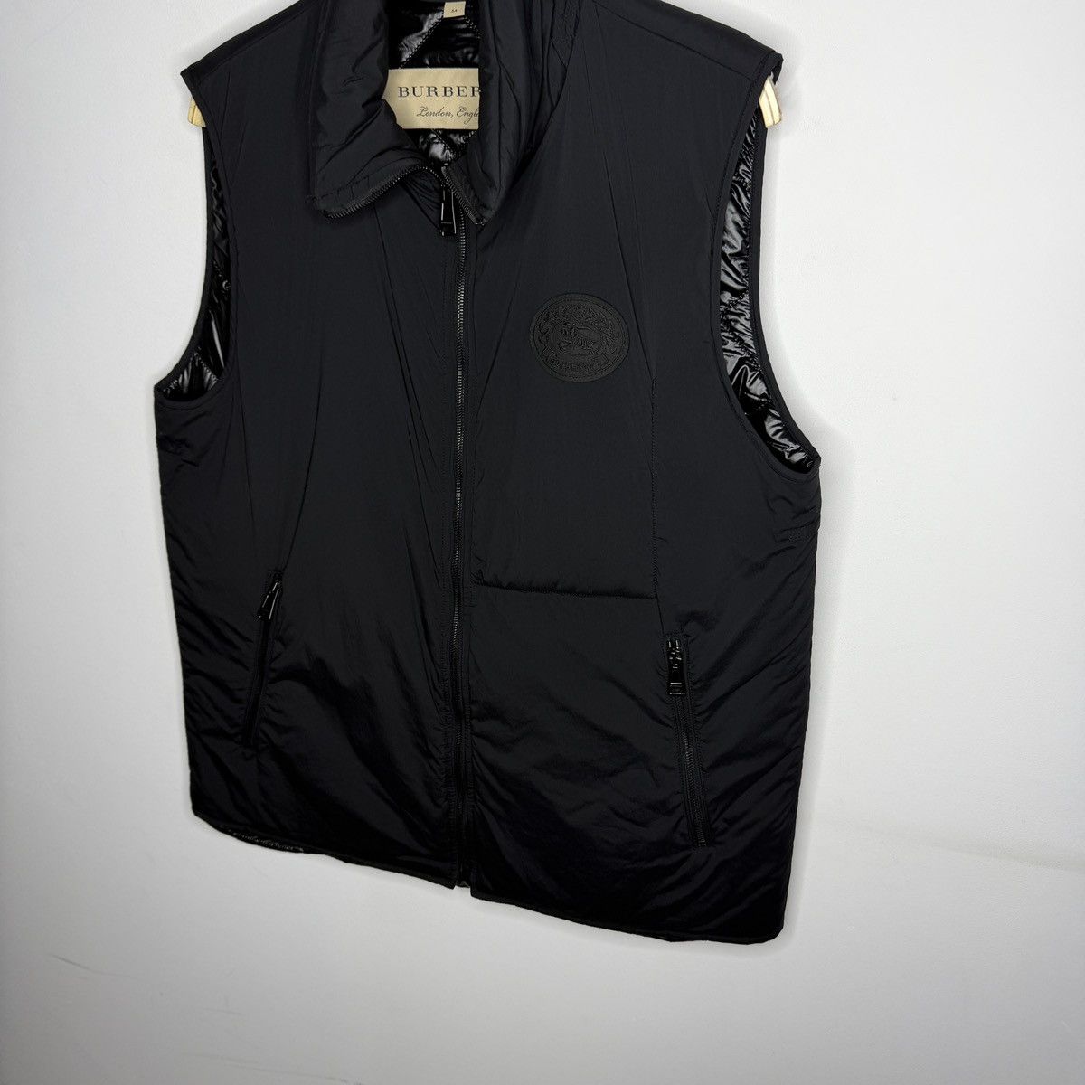Burberry Mens Burberry Brit Black Vest rare Black Logo Size US L / EU 52-54 / 3 - 3 Thumbnail