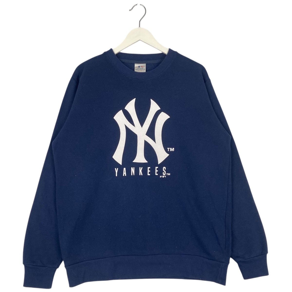 Vintage Vintage New York Yankees Crewneck Sweatshirt Navy Blue Size US L / EU 52-54 / 3 - 1 Thumbnail
