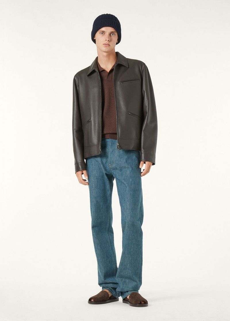Loro Piana o1w1db10226 FAP2185 Gail Blouson Jacket in Brown Size US S / EU 44-46 / 1 - 2 Thumbnail