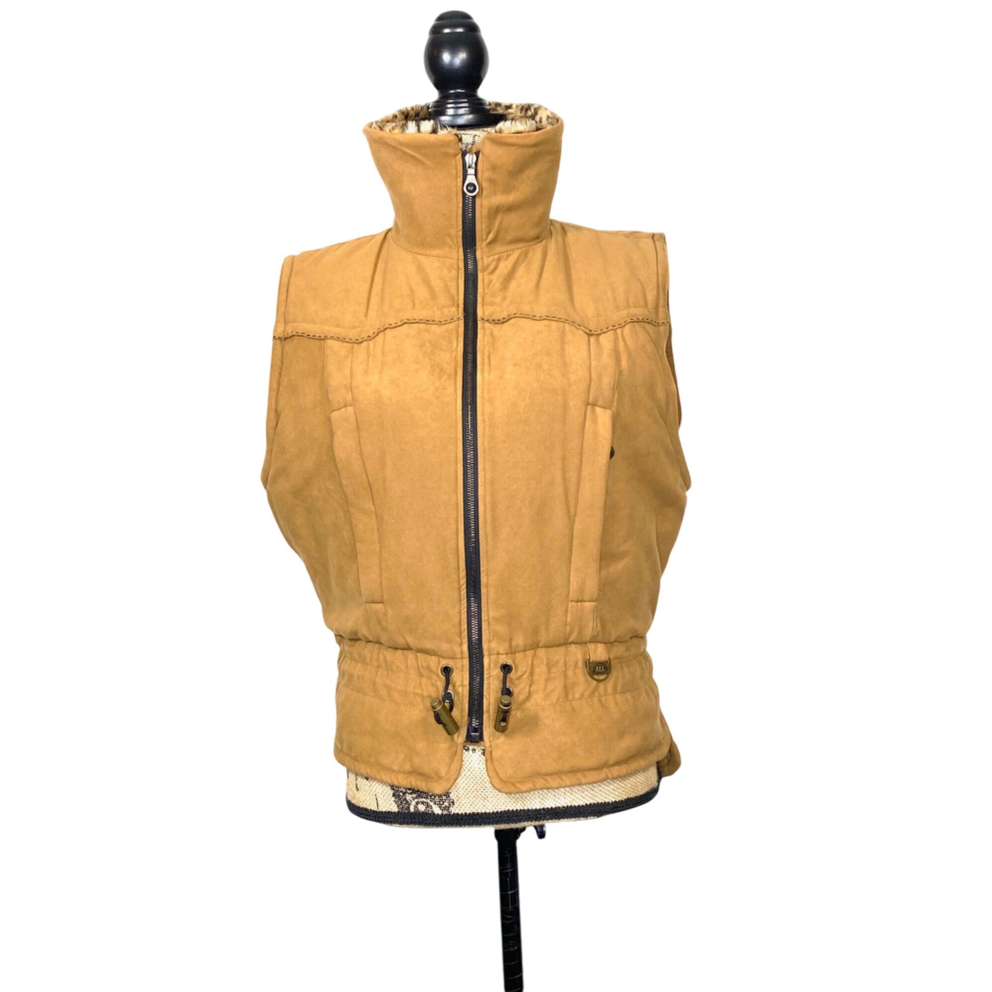 Other Vintage Nils Resort Collection Zip Vest Leopard Collar Full Size M / US 6-8 / IT 42-44 - 15 Thumbnail