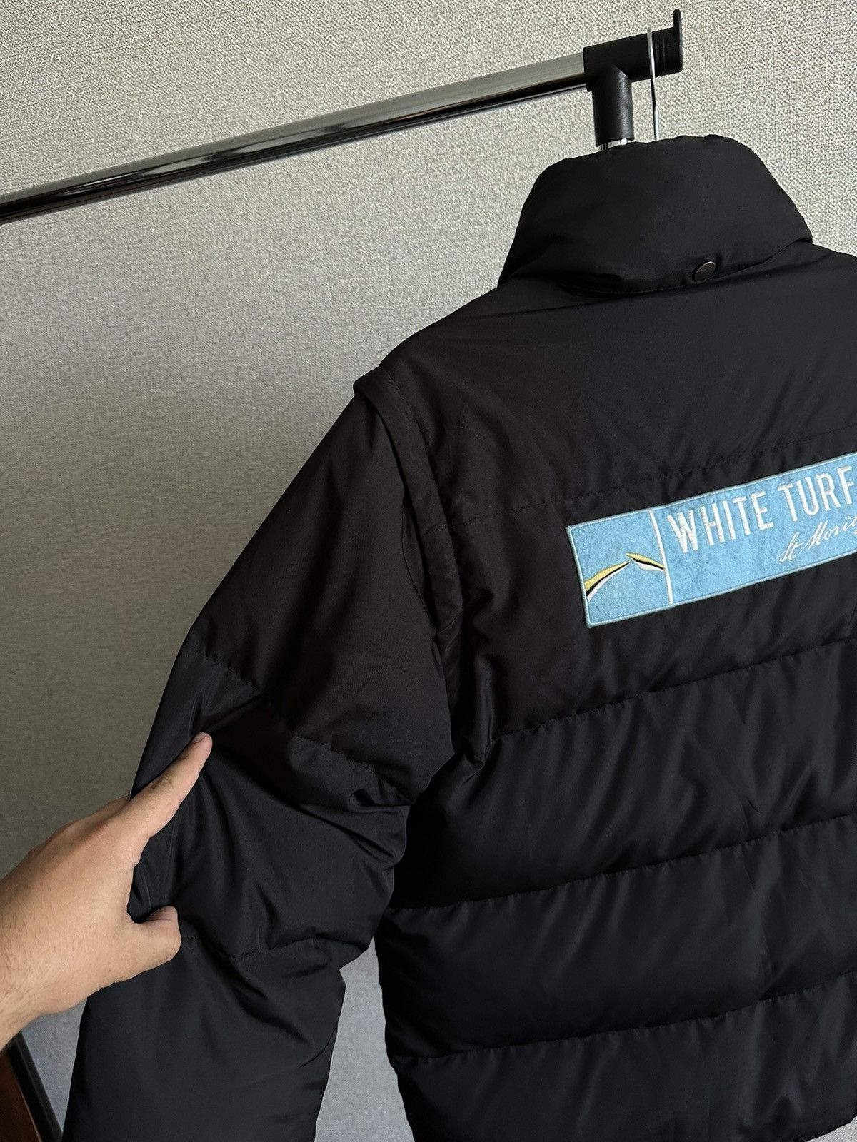 Vintage Vintage St. Moritz BMW White Turf Vintage Down Jacket Size US L / EU 52-54 / 3 - 17 Thumbnail