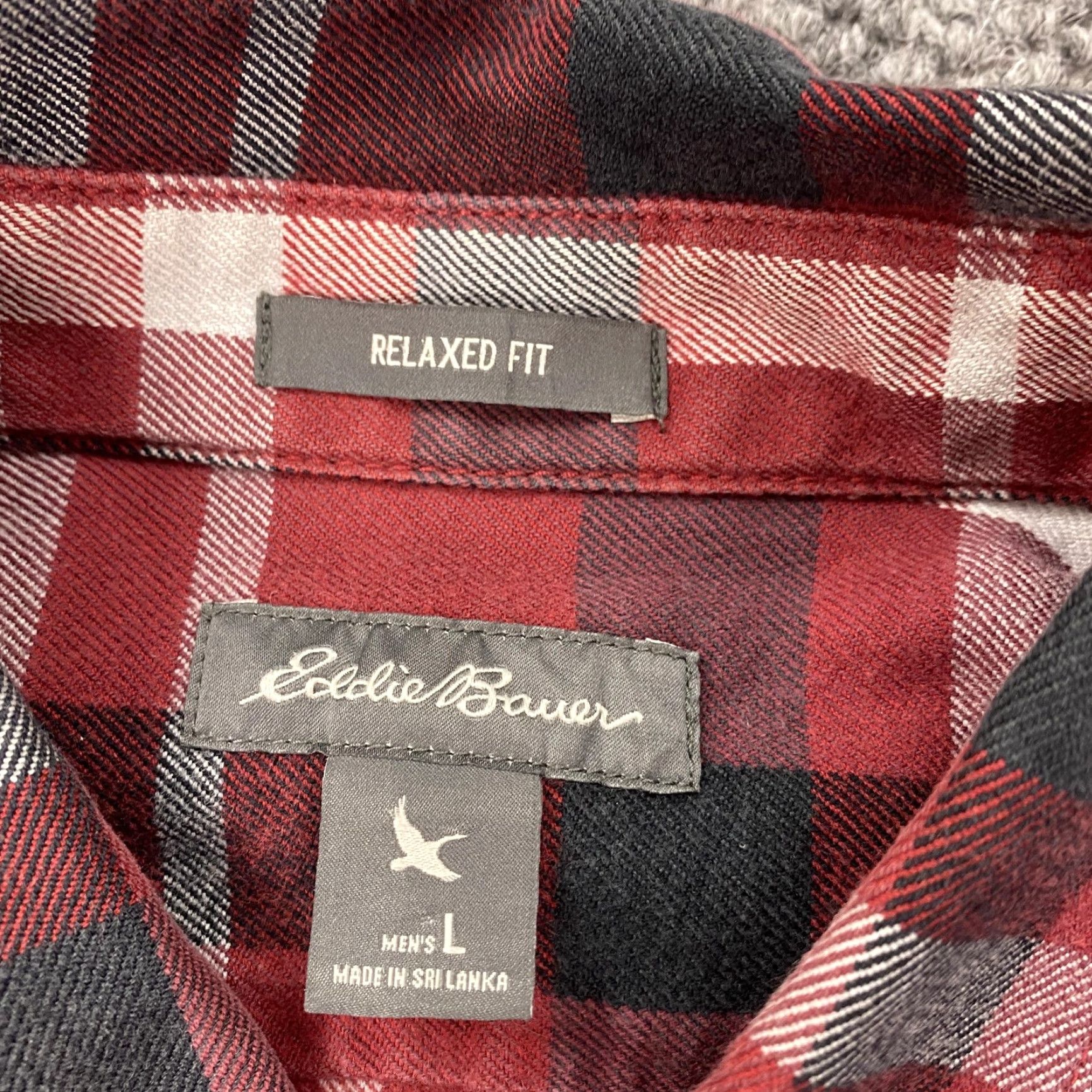 Eddie Bauer VINTAGE Eddie Bauer Shirt Mens Large Red Black Plaid Flannel Relaxed Fit Button-Down Casual 90s Mens Size US L / EU 52-54 / 3 - 4 Thumbnail