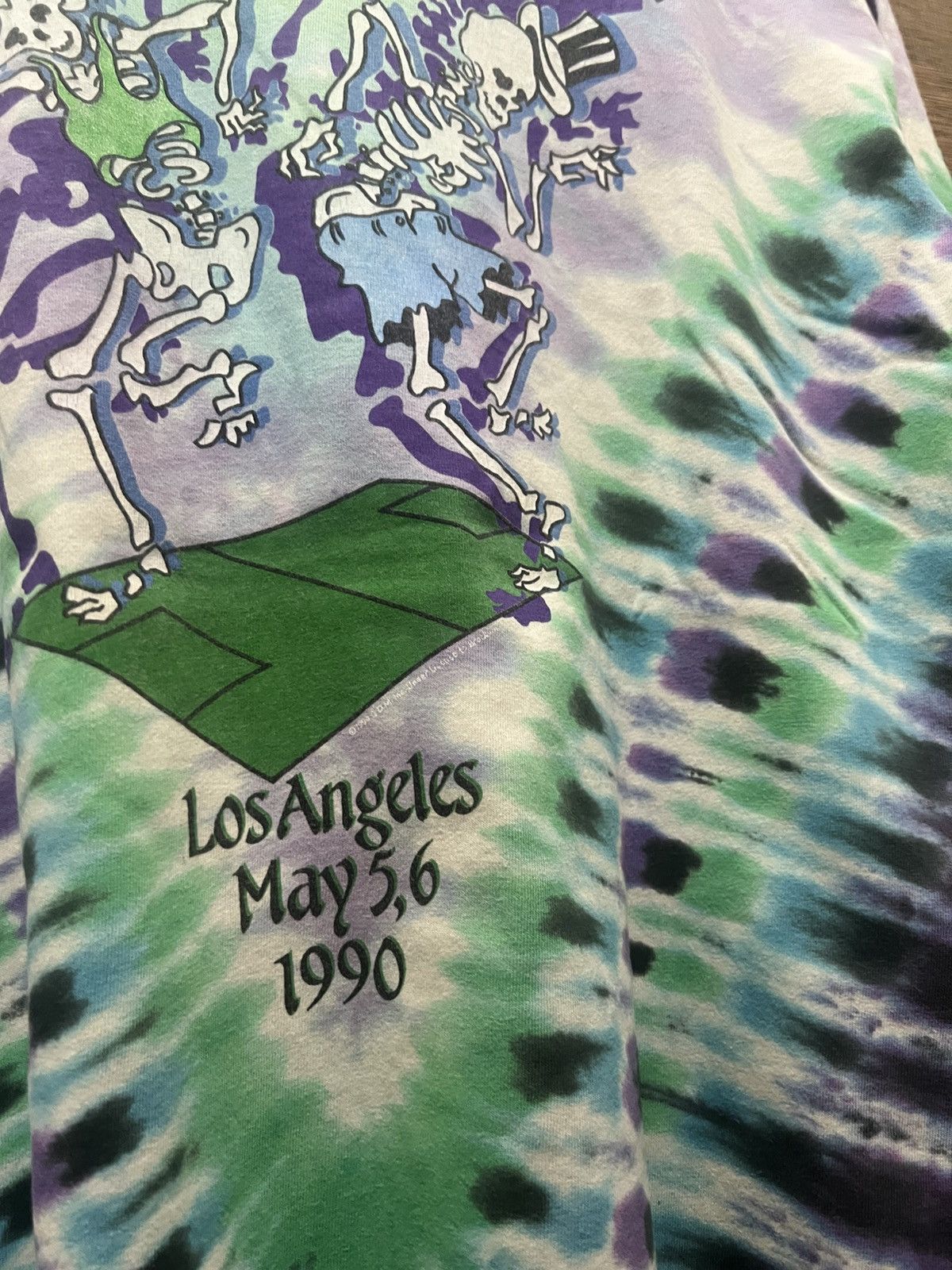 Band Tees × Vintage Vintage 1990 Grateful Dead Playin In The Field Vortex Dye Size US XL / EU 56 / 4 - 9 Thumbnail