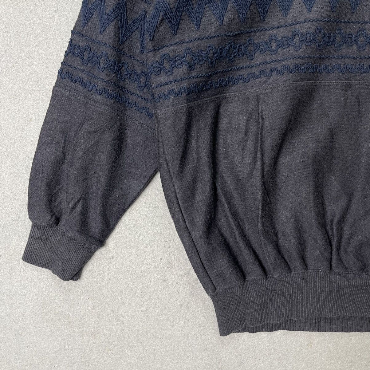 Hai Sporting Gear Vintage HAI Sporting Gear Issey Miyake Patterned Sweatshirt Size US M / EU 48-50 / 2 - 5 Thumbnail