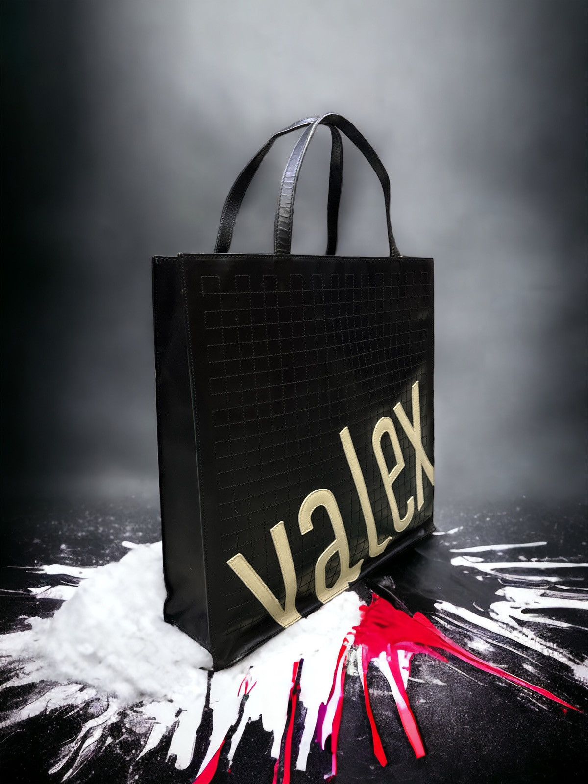Valextra VALEXTRA MILANO BUG SPELLOUT LEATHER TOTE BAG Size ONE SIZE - 3 Thumbnail