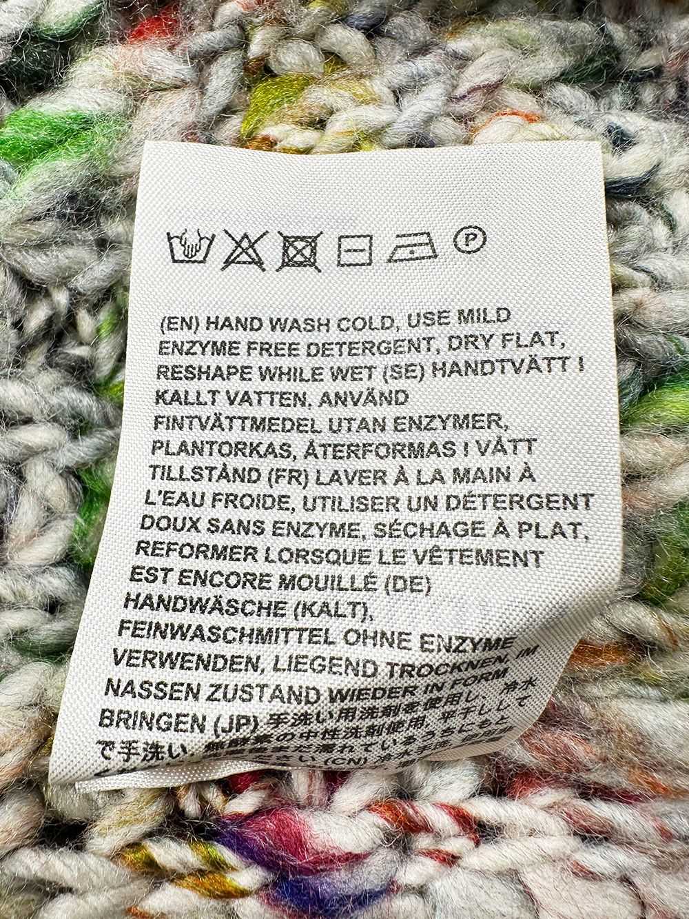 Acne Studios Acne Studios Zora Multicoloured Chunky Knitted Sweater Size US S / EU 44-46 / 1 - 7 Thumbnail