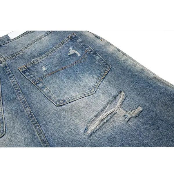 Japanese Brand × Jean Vintage Frayed Hole Baggy Jeans Size US 34 / EU 50 - 3 Thumbnail