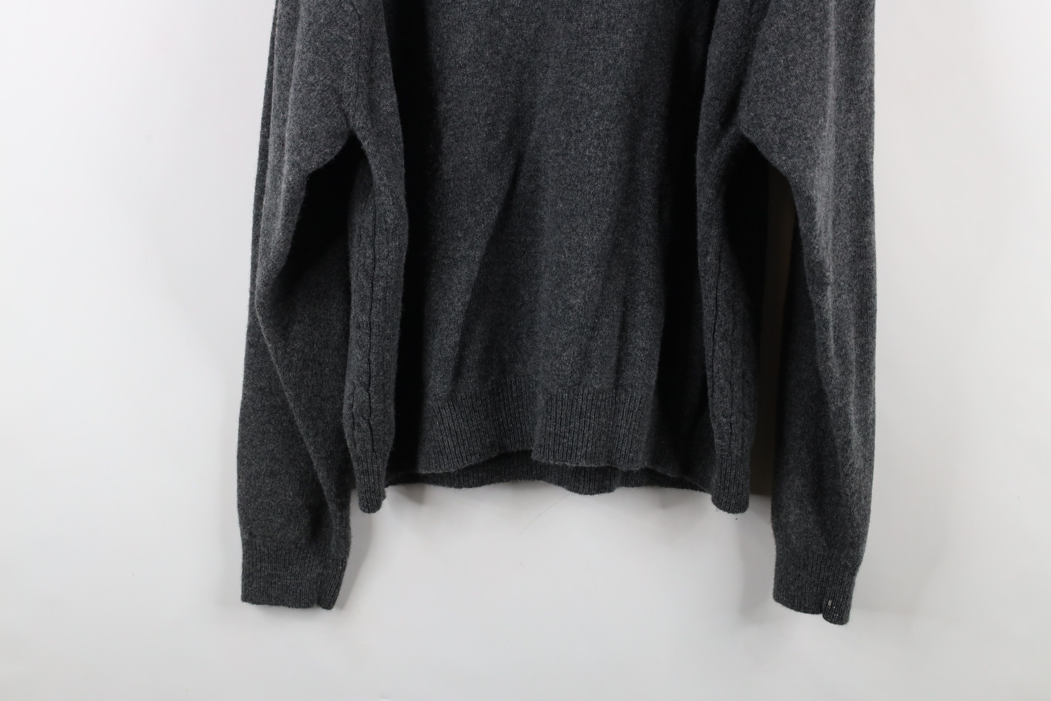 Vintage Vintage 90s Streetwear Wool Cable Knit Crewneck Sweater Size US XXL / EU 58 / 5 - 10 Thumbnail