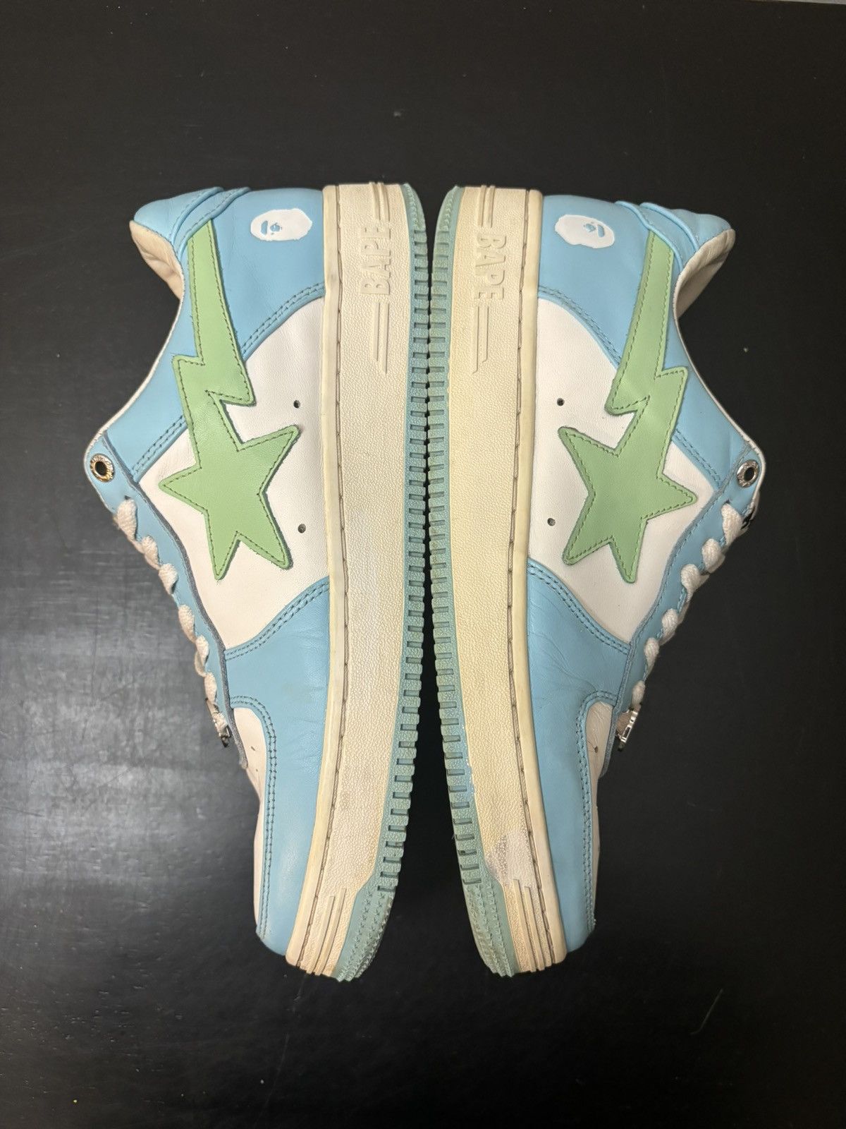 Bape A Bathing Ape Bape Sta Pastel Blue Green Sax Size US 8.5 / EU 41-42 - 4 Thumbnail
