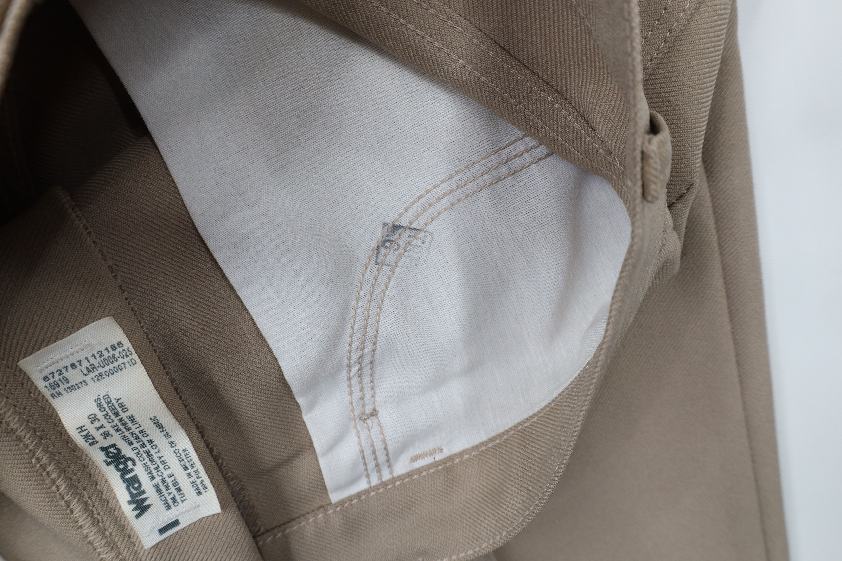 Vintage × Wrangler Vintage 90s Wrangler Knit Western Wide Leg Chino Pants Beige Size US 36 / EU 52 - 8 Thumbnail