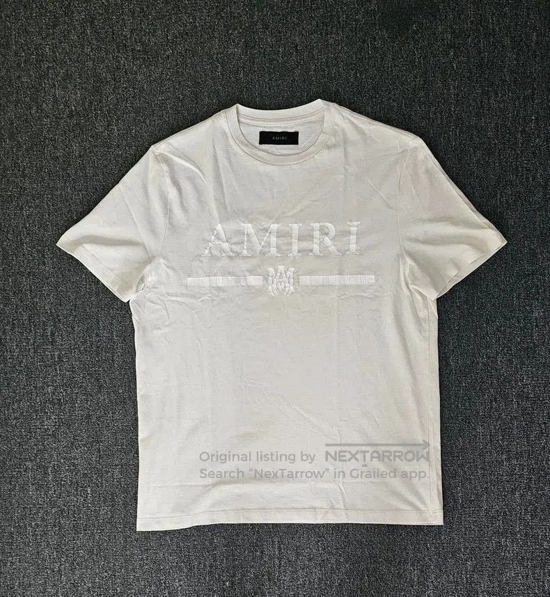 Amiri AMIRI Beige Short Sleeve Logo T. Size US M / EU 48-50 / 2 - 1 Thumbnail