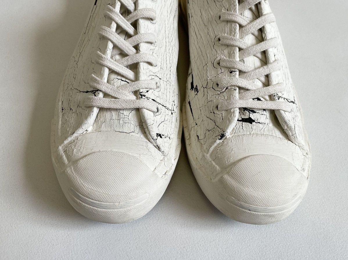 Converse × Maison Margiela S/S 14 White Painted Converse Sneakers Size US 8.5 / IT 38.5 - 9 Thumbnail