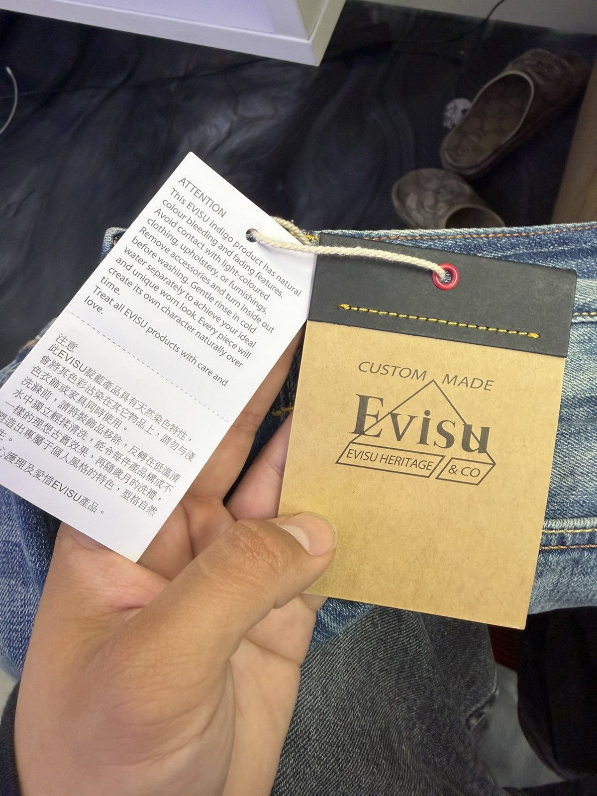 Evisu EVISU Daicock Print Baggy-Fit Jeans Size US 32 / EU 48 - 10 Thumbnail
