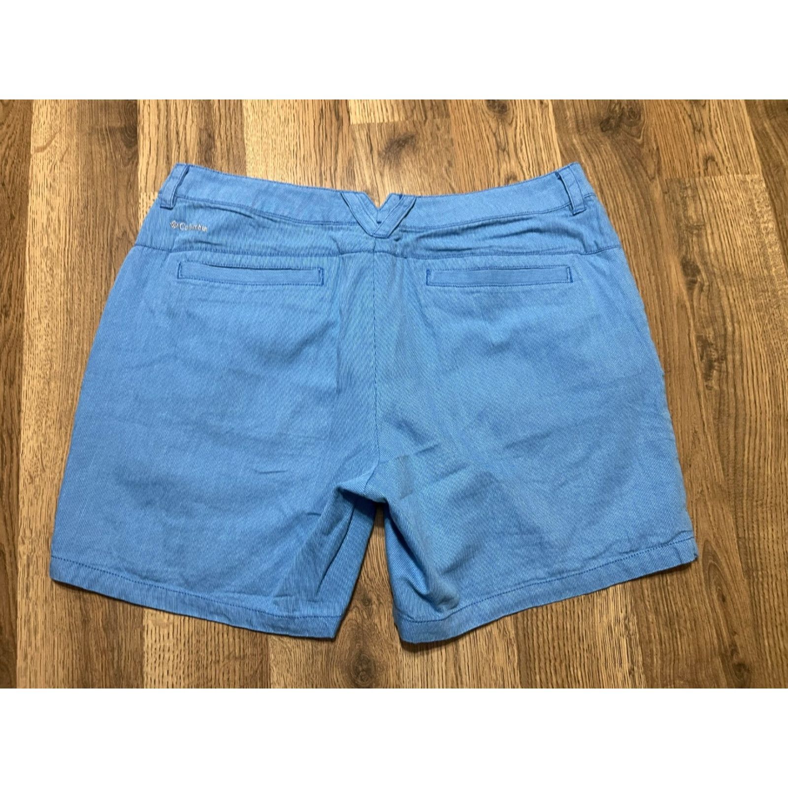 Vintage Columbia Shorts Women's 8 Blue Flat Front Pockets Casual Modern Chino Size US 8 / IT 38 - 2 Thumbnail