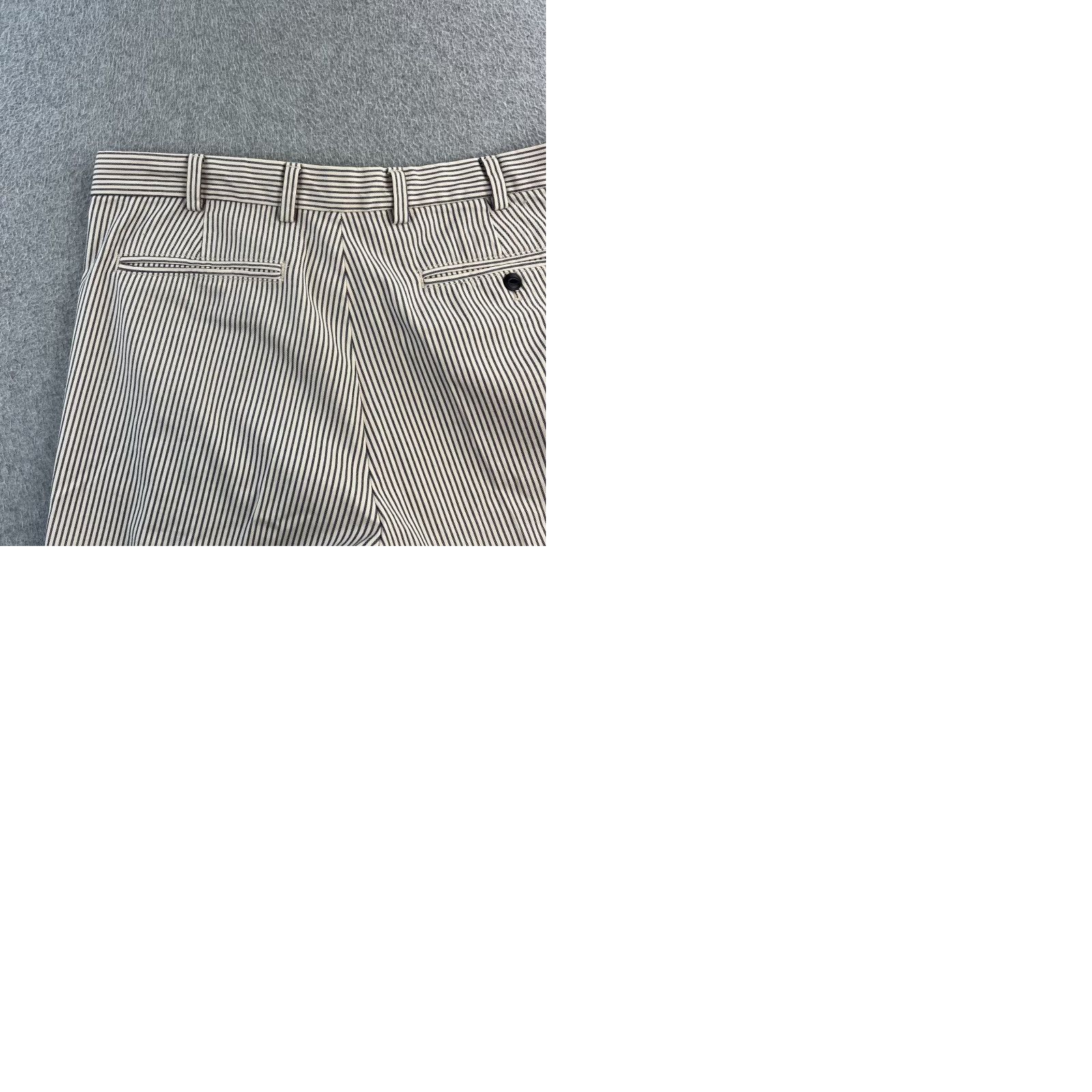 Brooks Brothers VINTAGE Brooks Brothers Red Fleece Pants Mens 35x34 White Navy Striped Classic Size US 35 - 9 Thumbnail