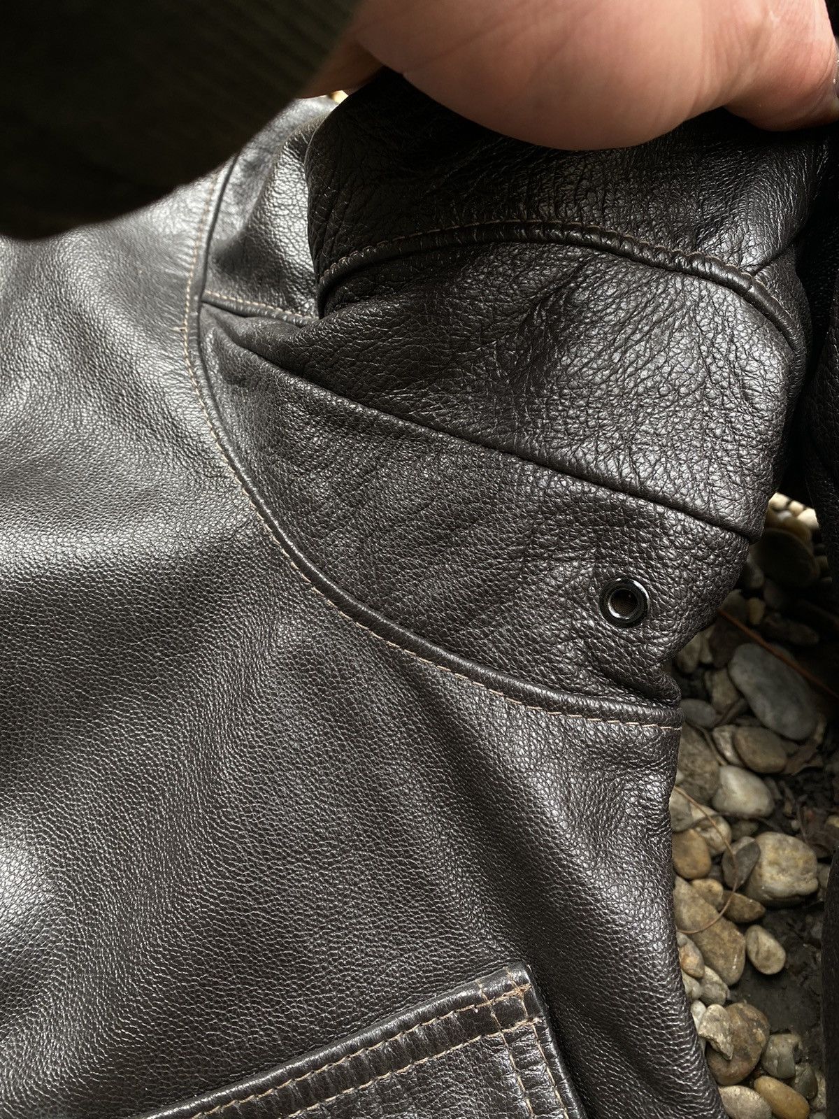 Golden Bear × Vintage Vintage 70s Golden Beat Goat Skin Leather G1 Flight Jacket Size US M / EU 48-50 / 2 - 9 Thumbnail