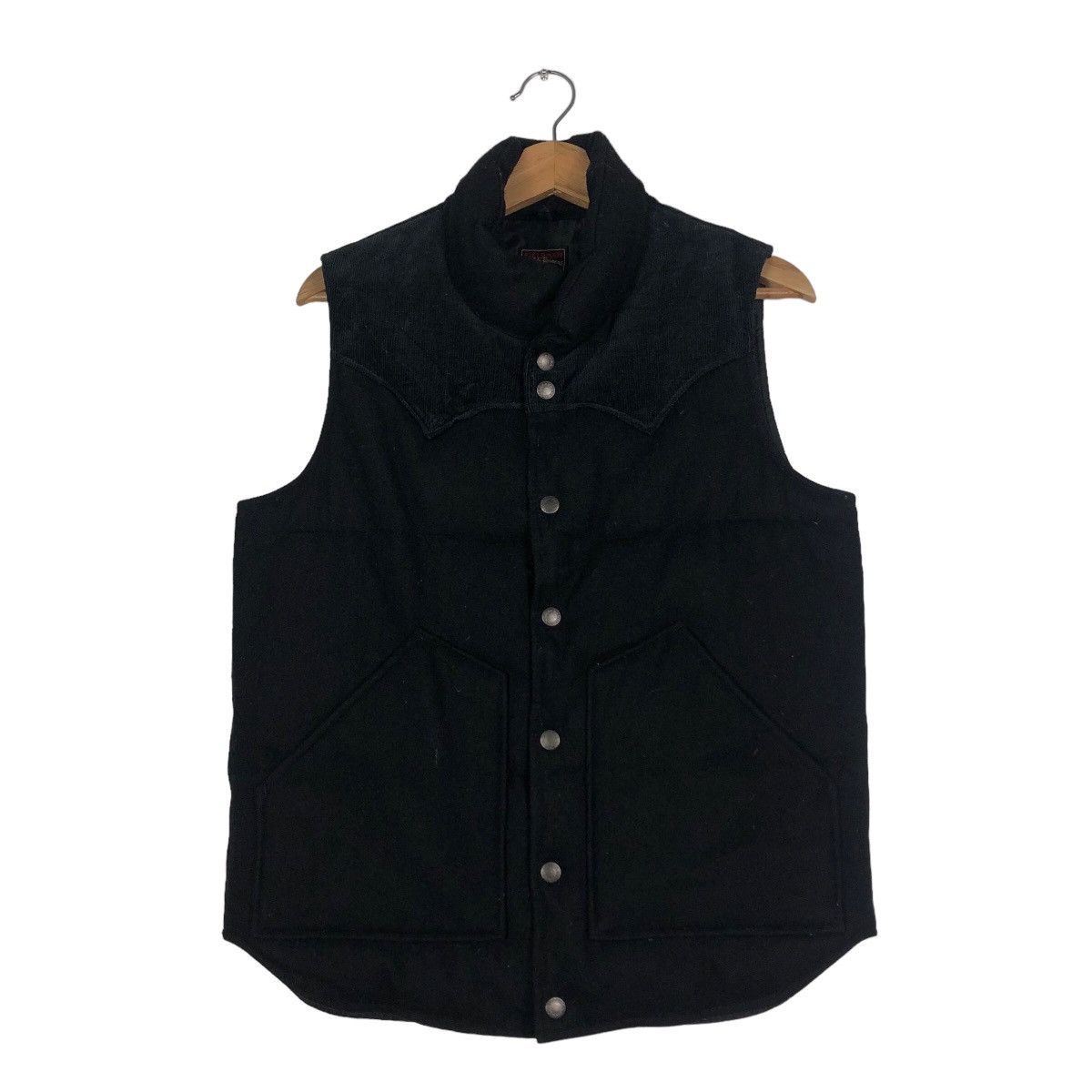 Edwin 🔥Rich Black Biker Vest Edwin Fieldman Racer Cowboy Size US S / EU 44-46 / 1 - 1 Thumbnail