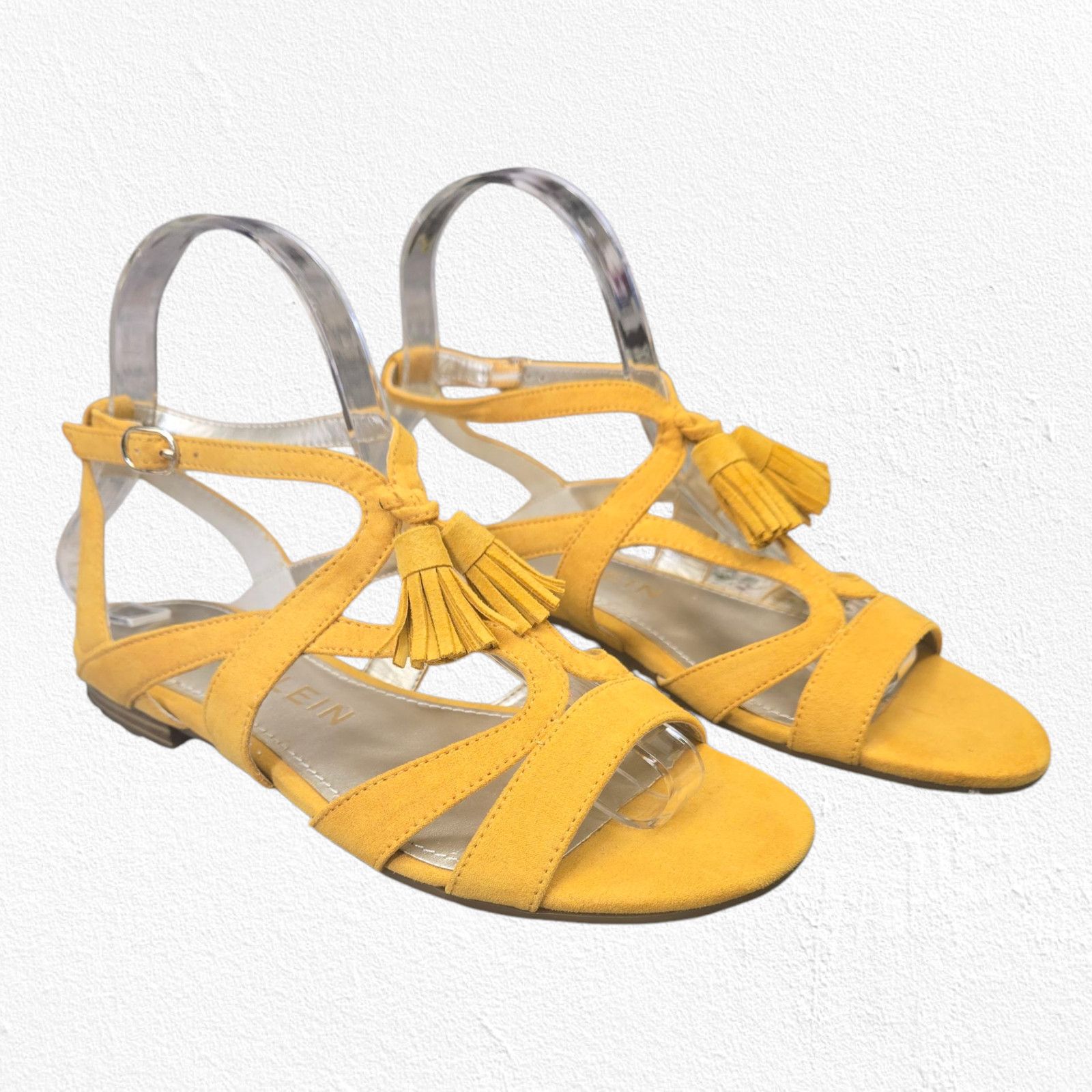 Anne Klein Anne Klein Noreen Yellow Suede Tassel Flat Sandals Size 6 Size US 6 / IT 36 - 5 Thumbnail