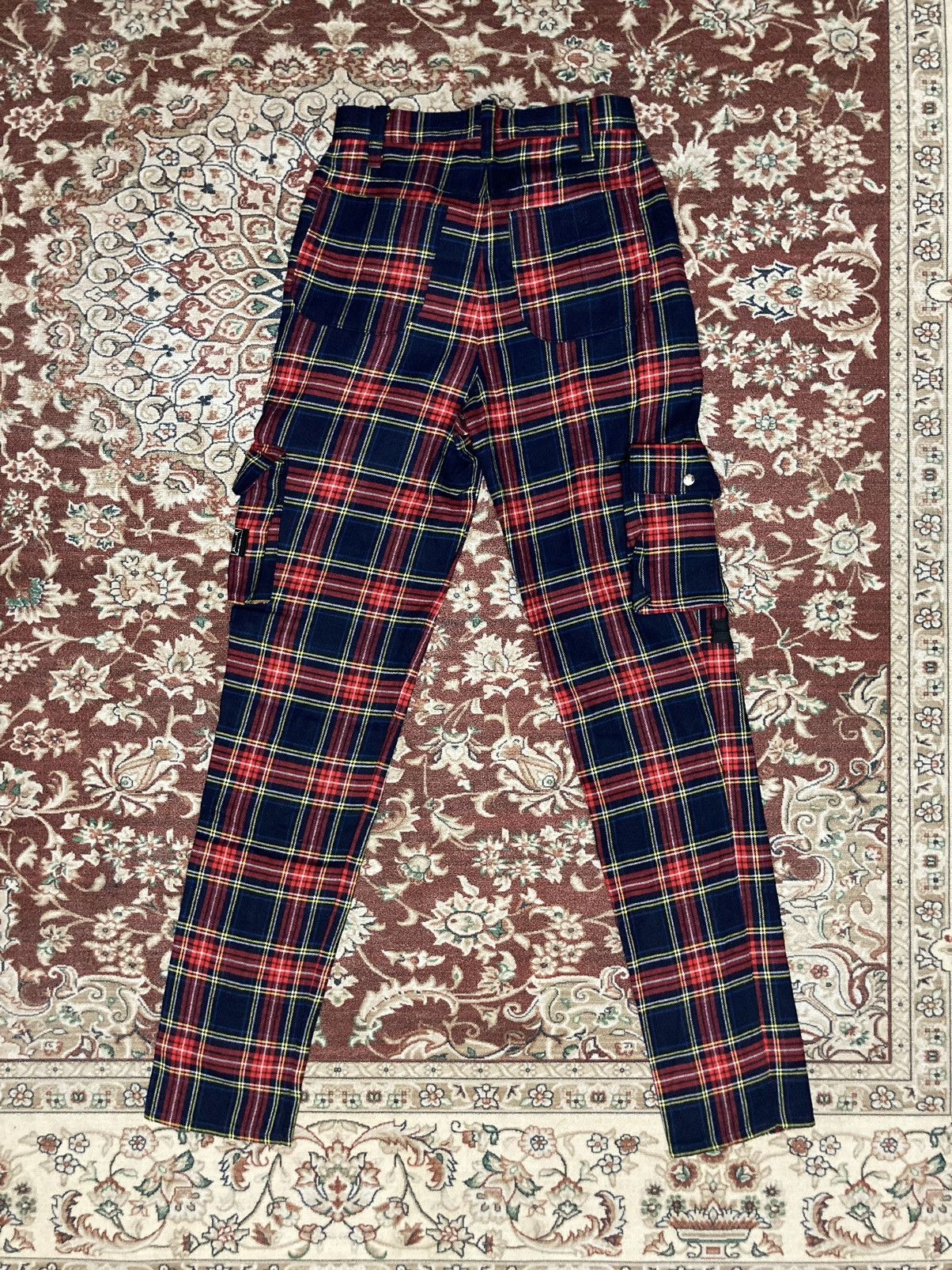 Japanese Brand × Seditionaries RICHARDS Red Tartan Plaid Mod Punk Rock Zip Bondage Pant Size 25" / US 0 / IT 36 - 4 Thumbnail