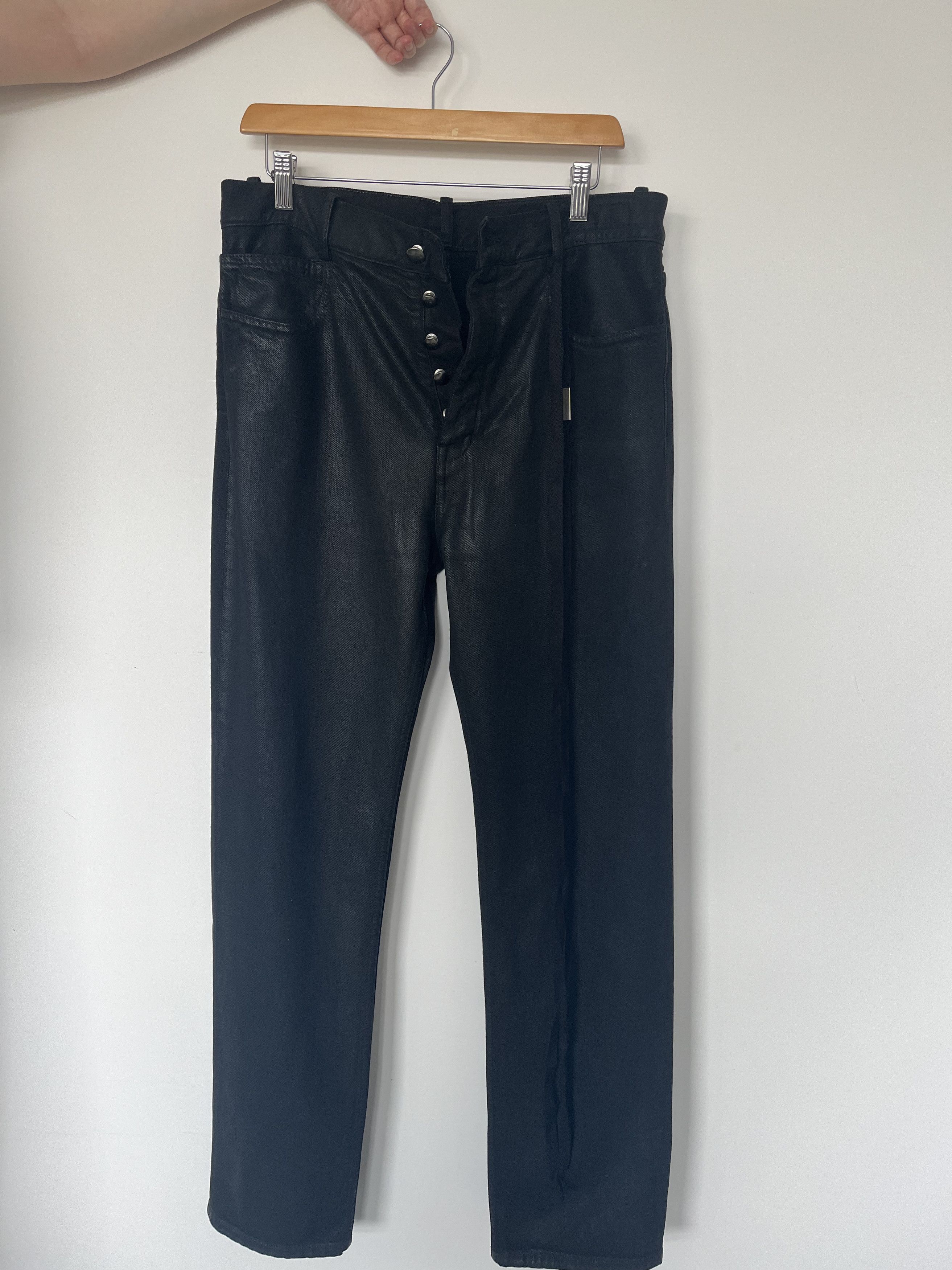 Ann Demeulemeester Waxed Gill 5 Pocket Standard Jeans | Grailed