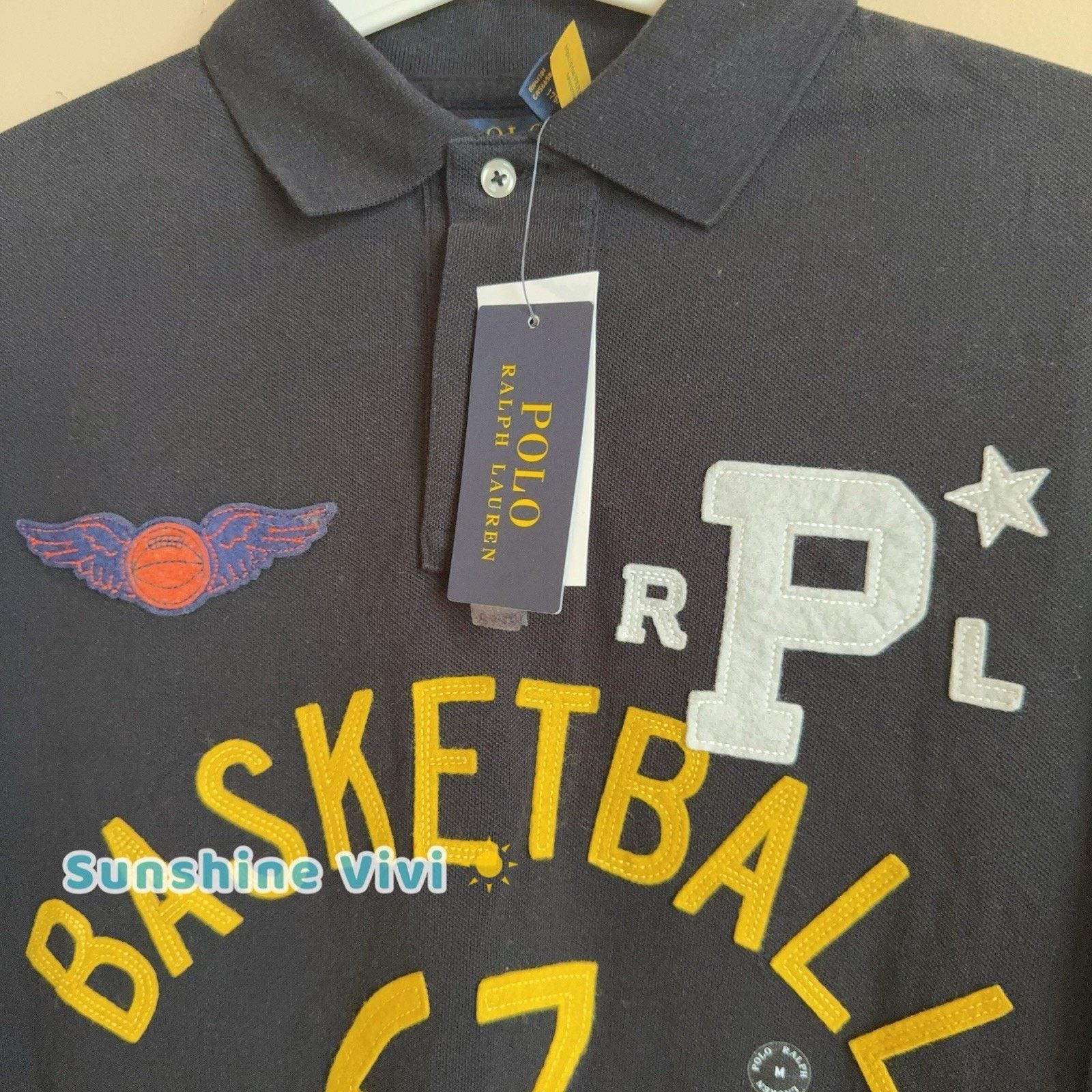 Polo Ralph Lauren NEW Polo Ralph Lauren Men Black Basketball Graphic Mesh Size US M / EU 48-50 / 2 - 5 Thumbnail