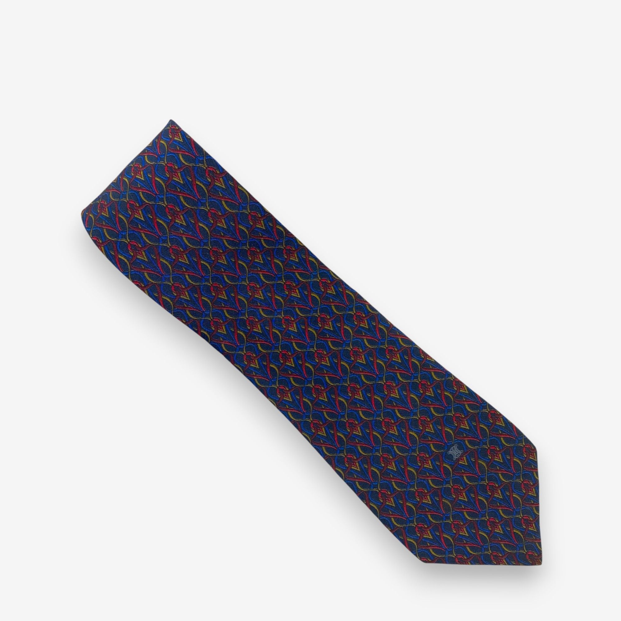 Celine Vintage Celine SILK Necktie Cravate Pure Silk Neck Tie Size ONE SIZE - 2 Thumbnail