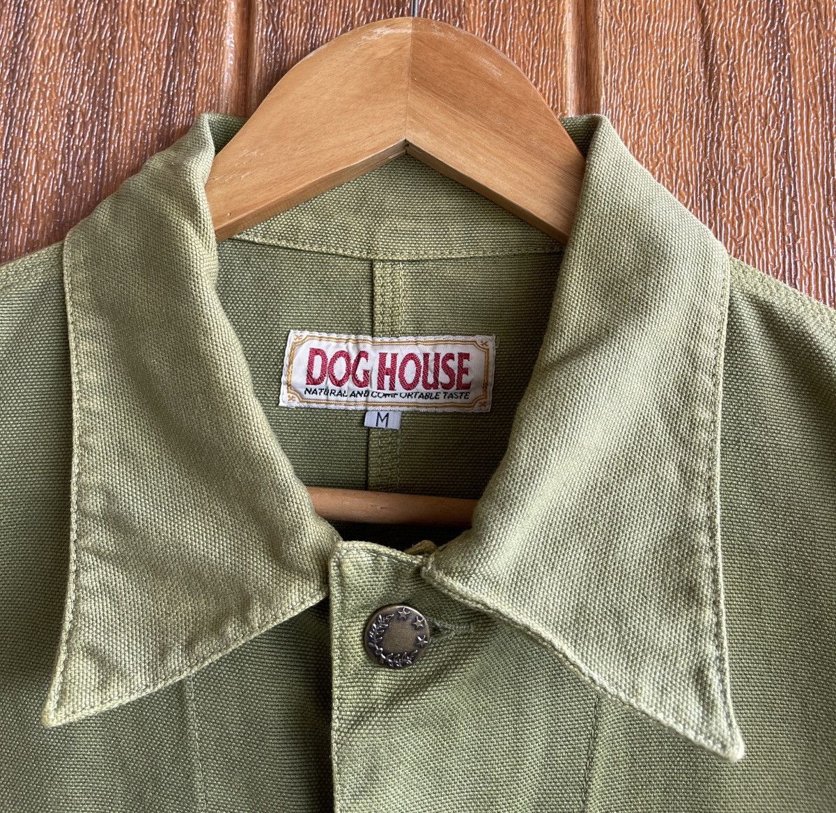Le Grande Bleu (L.G.B.) Vintage 90s Faded Green Army🔥DOGHOUSE🔥Military Parka Jacket Size US M / EU 48-50 / 2 - 6 Thumbnail