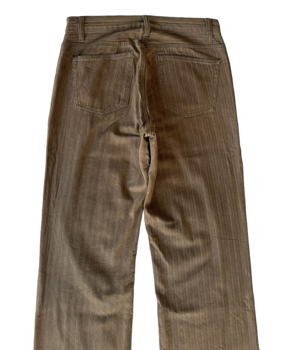 Hysteric Glamour SICK🔥MODERM STRIPE BROWN PANTS Size US 31 - 4 Thumbnail