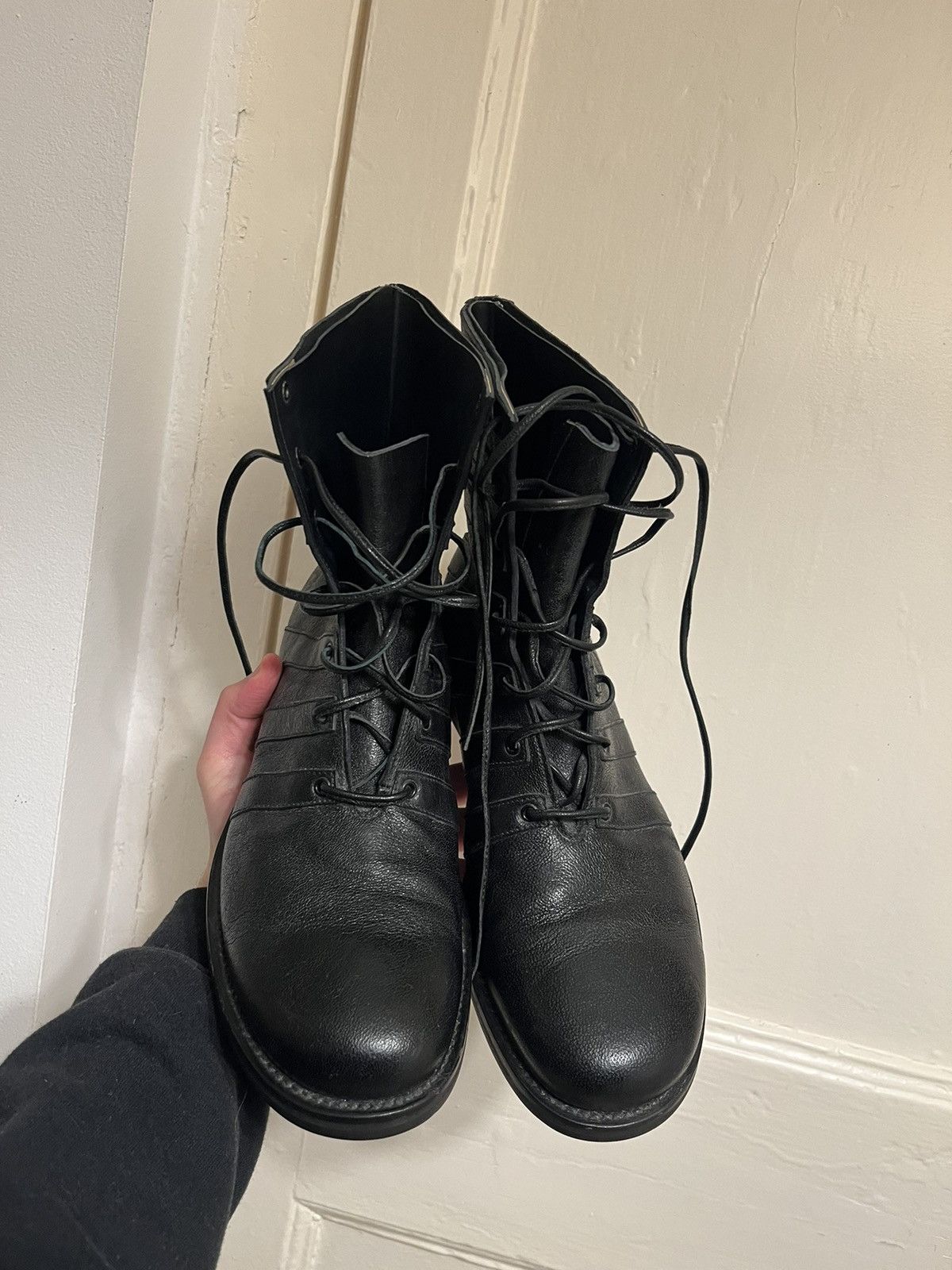Jil Sander AW2010 Raf Simons era Calfskin Leather Boots. Size US 9 / EU 42 - 4 Thumbnail