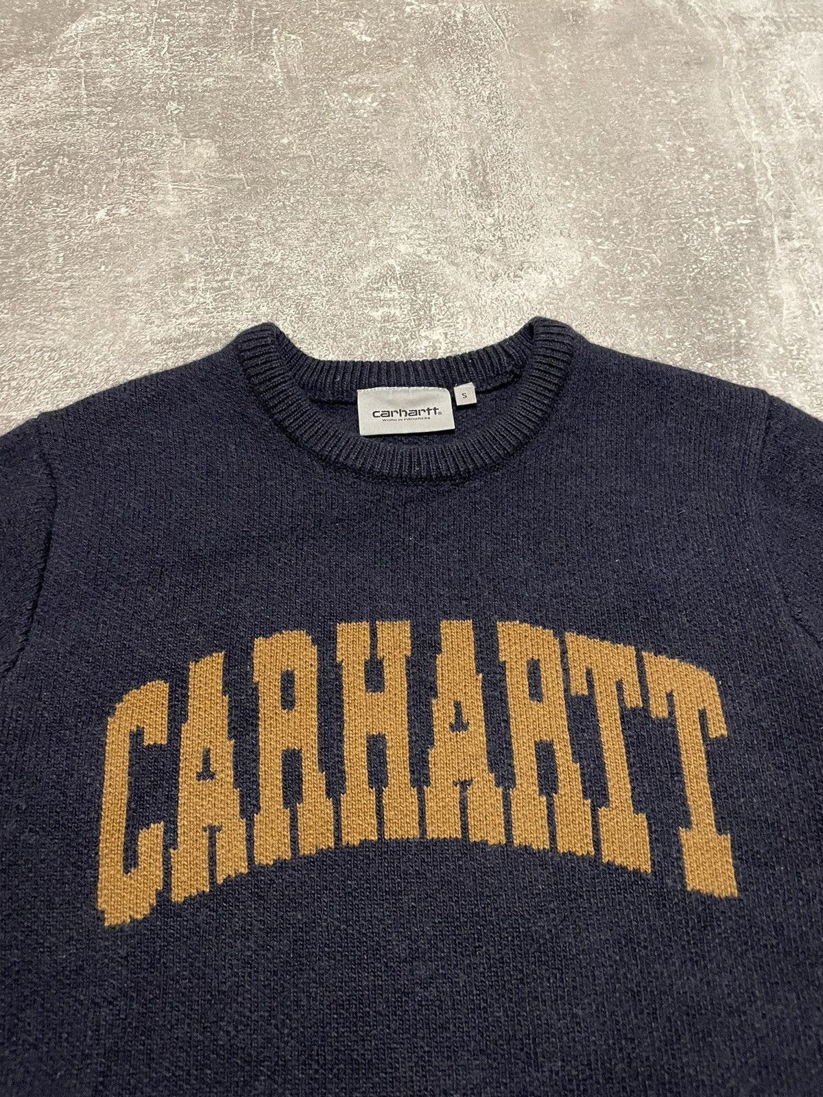 Carhartt Vintage Carhartt University Script Lambswool Sweater Size US S / EU 44-46 / 1 - 6 Thumbnail