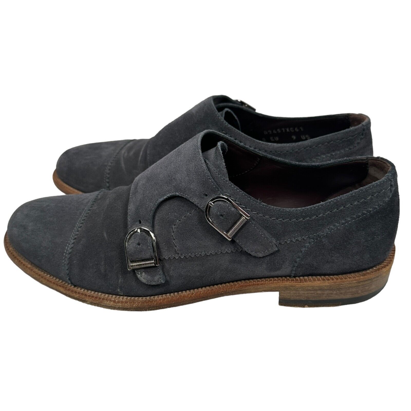 Ermenegildo Zegna Ermenegildo Zegna Men's US 9 Blue Suede Cap Toe Loafer Shoes Size US 9 / EU 42 - 3 Thumbnail