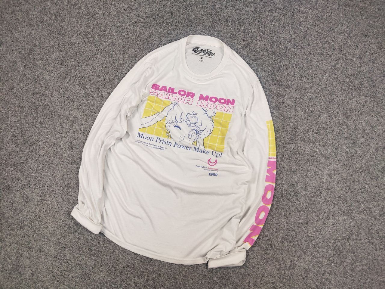 Anime Sailor Moon Usagi Tsukino anime long sleeve Sweatshirt Vtg Size US M / EU 48-50 / 2 - 3 Thumbnail