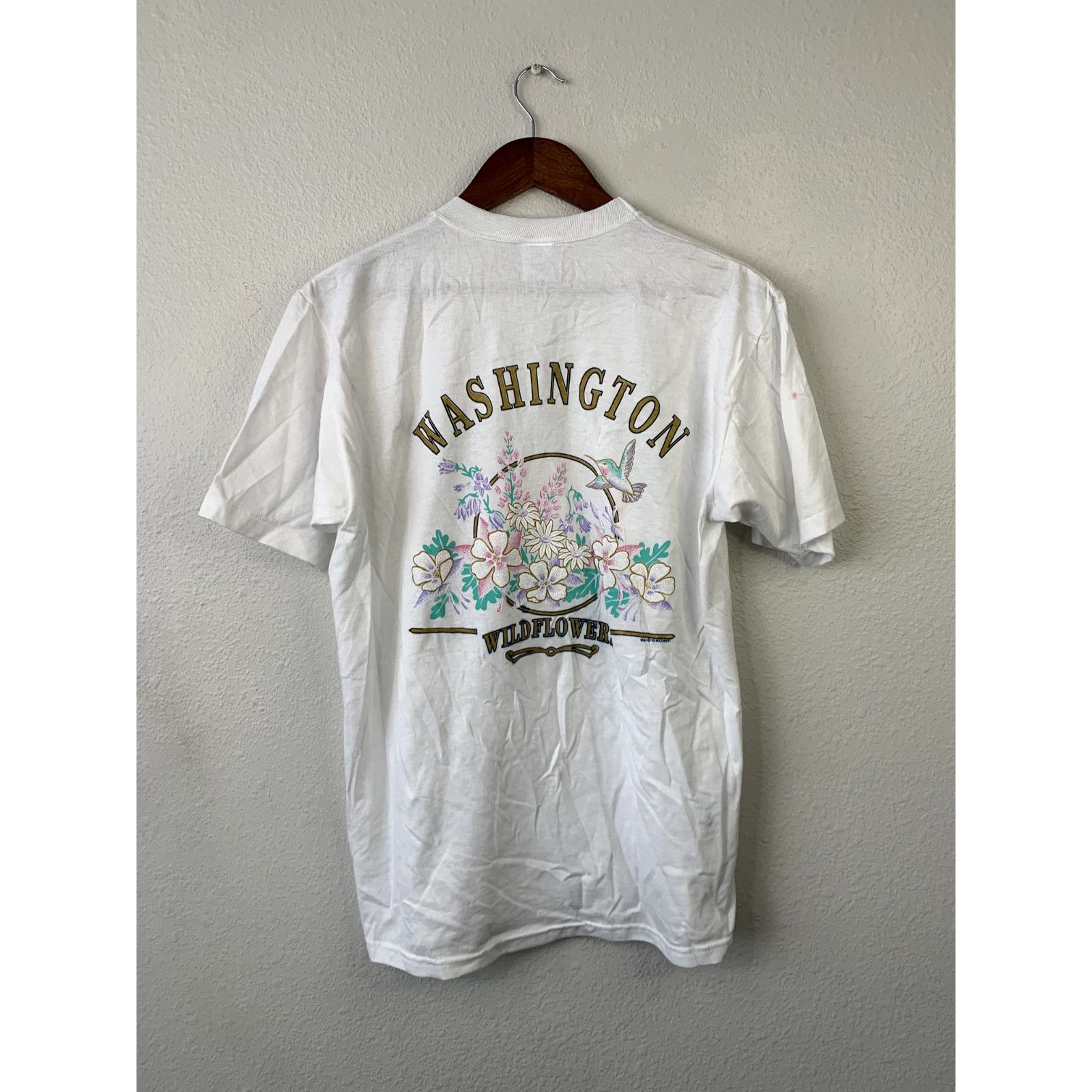 Jerzees Vintage Test Print Shirt Sun Valley Washington White L Tee Size US L / EU 52-54 / 3 - 2 Thumbnail