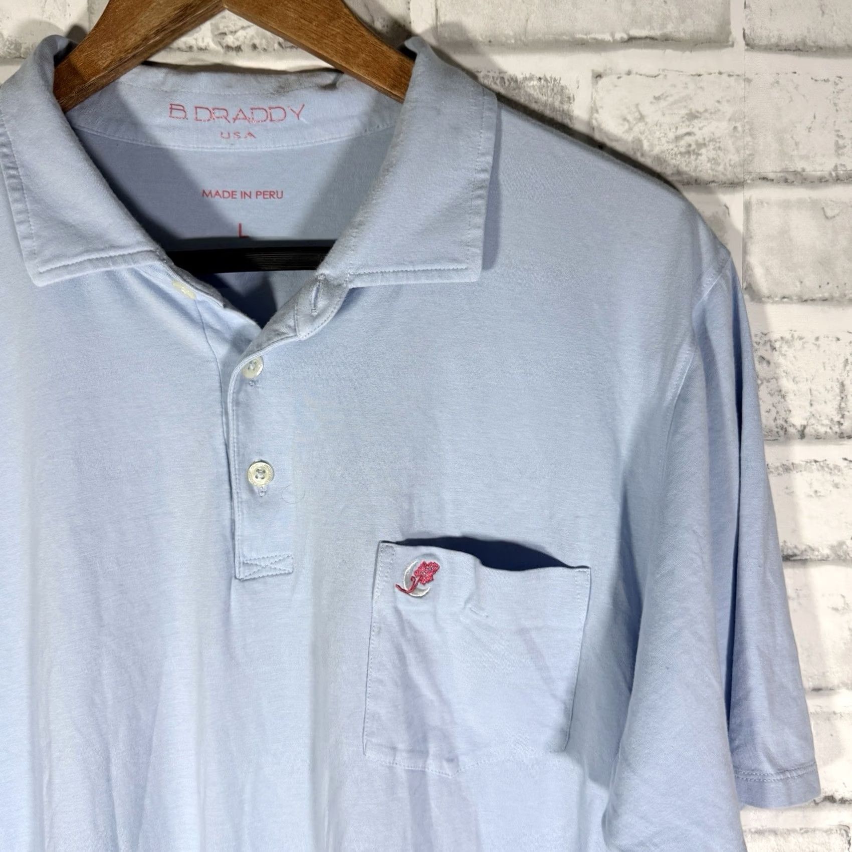 Vintage B.Draddy Polo Shirt Mens Size L Blue Casual Size US L / EU 52-54 / 3 - 2 Thumbnail