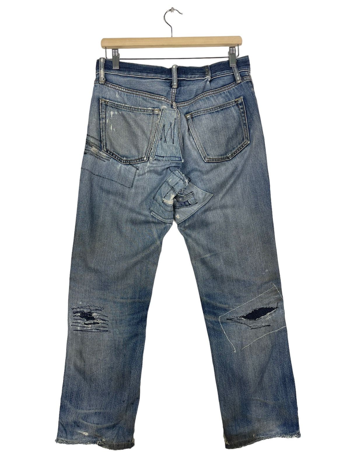 Hysteric Glamour Uniqlo Jeans Patchwork Jeans Size US 31 - 11 Thumbnail