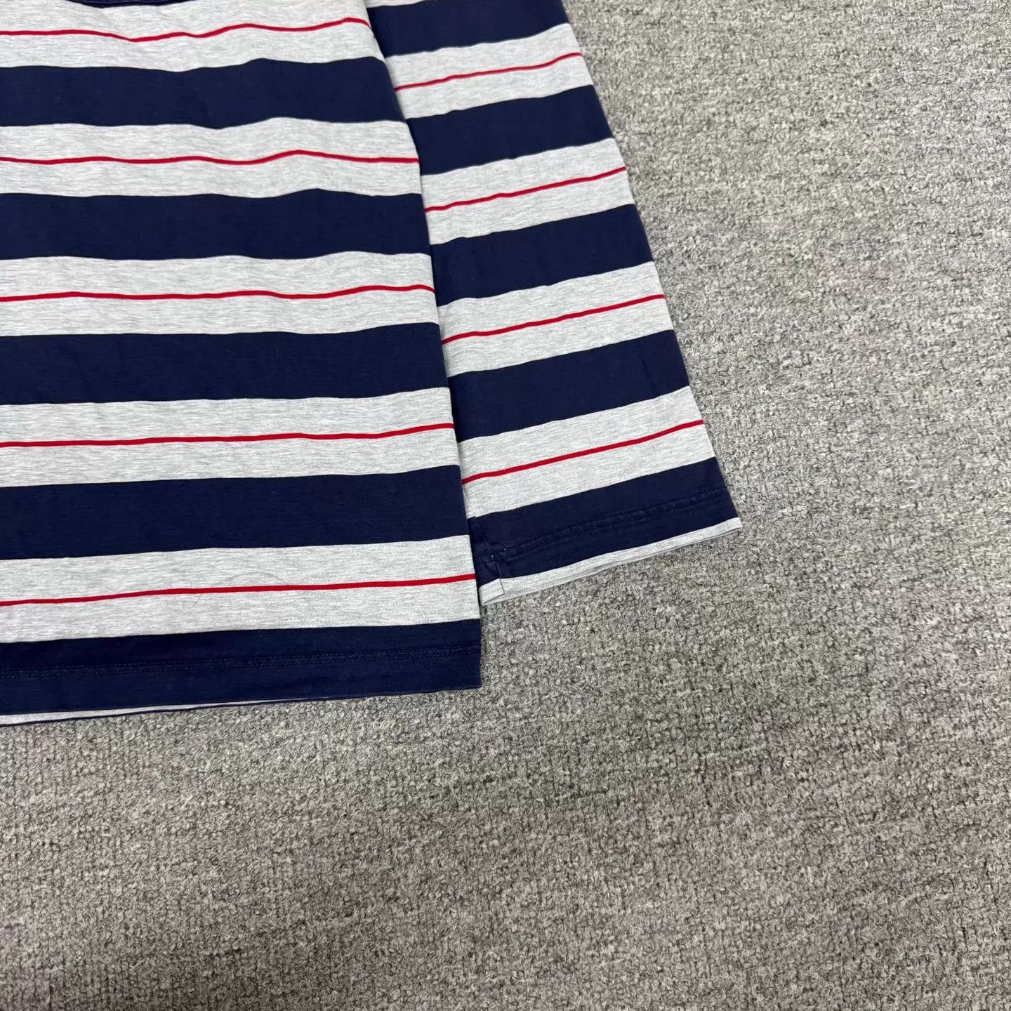 Miu Miu MIU MIU Logo Striped Colorblock Pocket Long Sleeve Tee Size S / US 4 / IT 40 - 6 Thumbnail