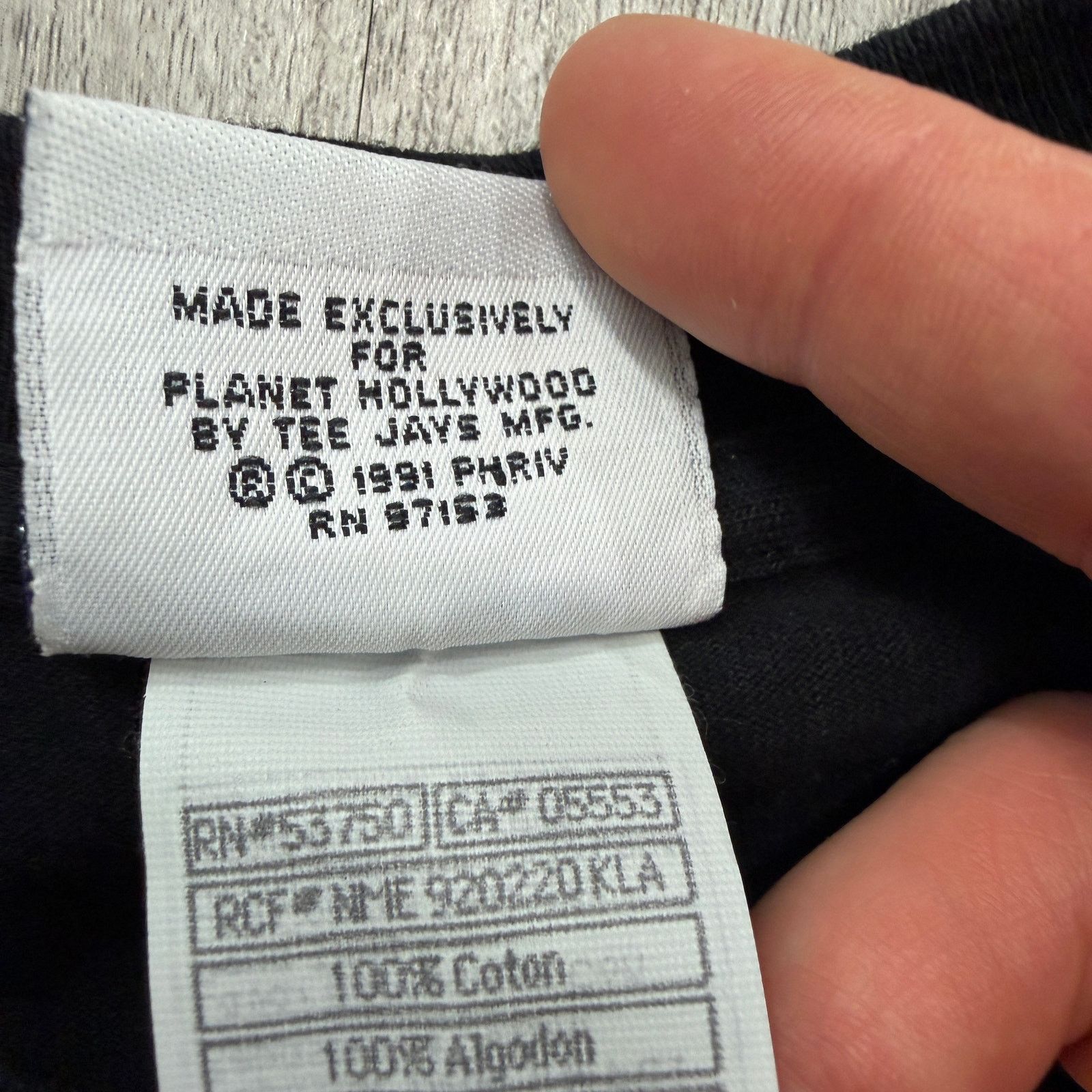 Vintage Vintage Planet Hollywood Las Vegas Shirt Mens Medium 1991 Size US M / EU 48-50 / 2 - 6 Thumbnail