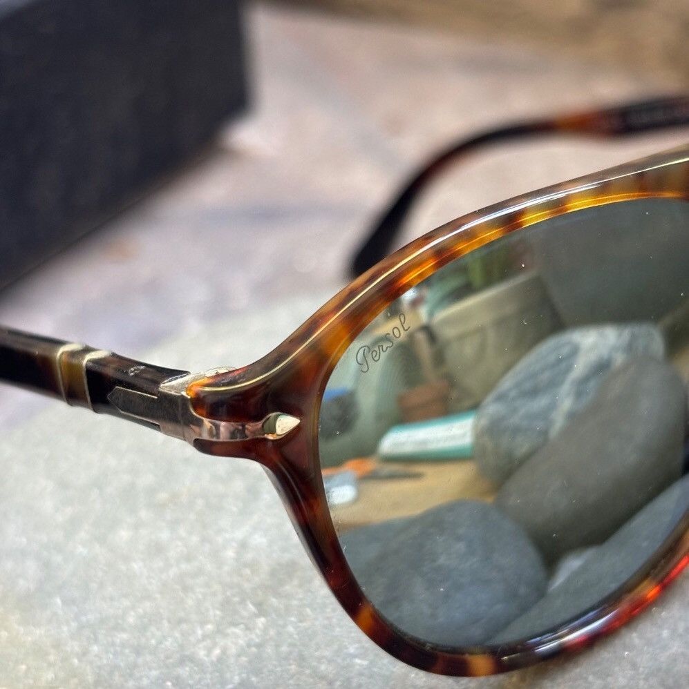 Persol Persol Sunglasses Caffè Frame with Mirror Lenses Size ONE SIZE - 3 Thumbnail