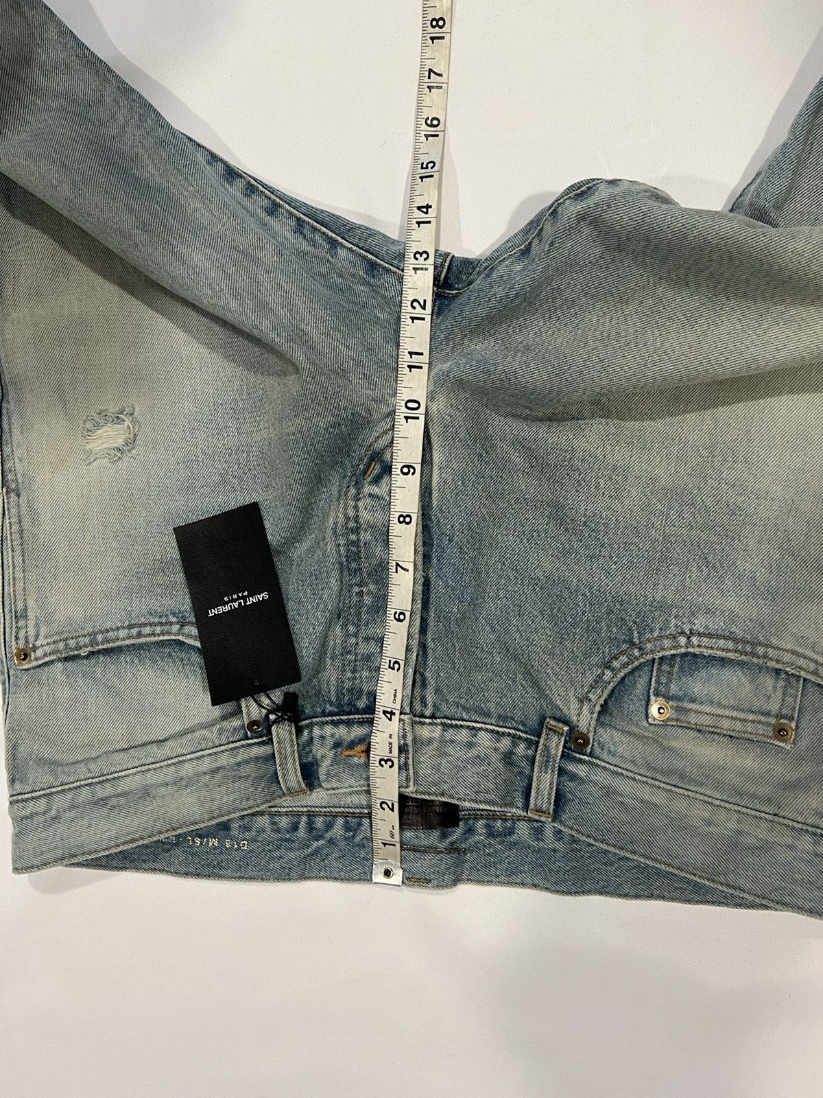 Saint Laurent Paris Saint Laurent men’s ripped blue jeans. 34. $890 Size US 34 / EU 50 - 6 Thumbnail