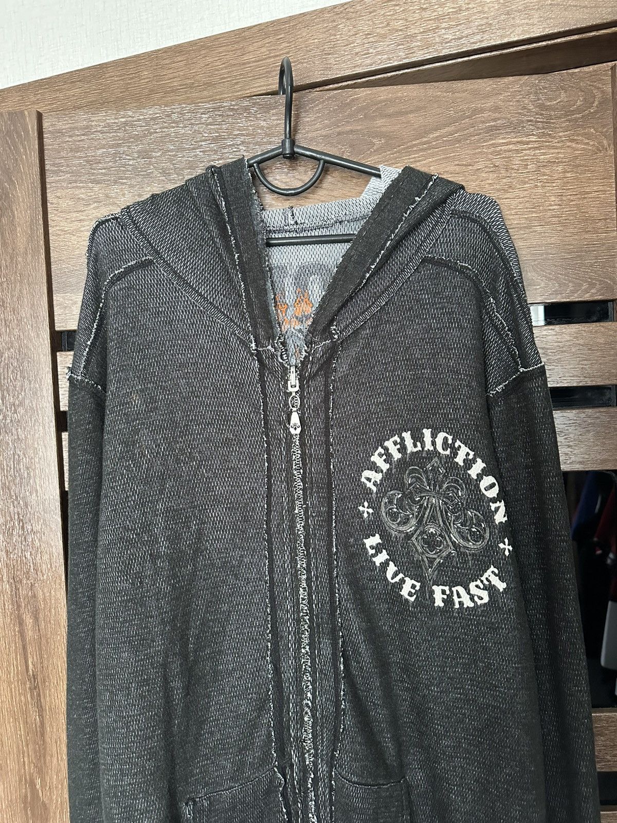Affliction Affliction Reversible Zip Hoodie Vintage Y2K Size US XL / EU 56 / 4 - 9 Thumbnail