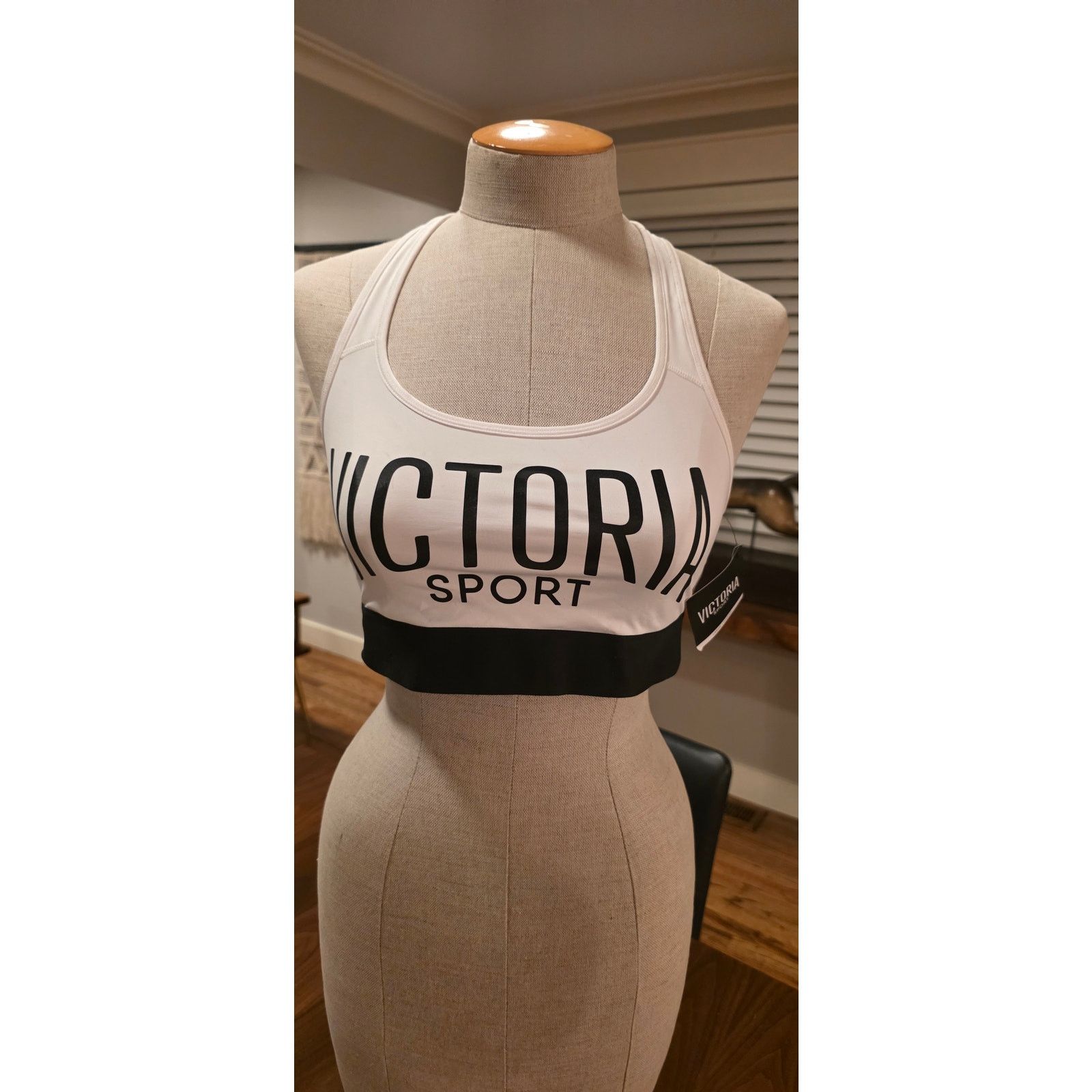 Victoria's Secret Victoria Sport The Player White Strappy Sport Bra Size L NWT Size ONE SIZE - 7 Thumbnail