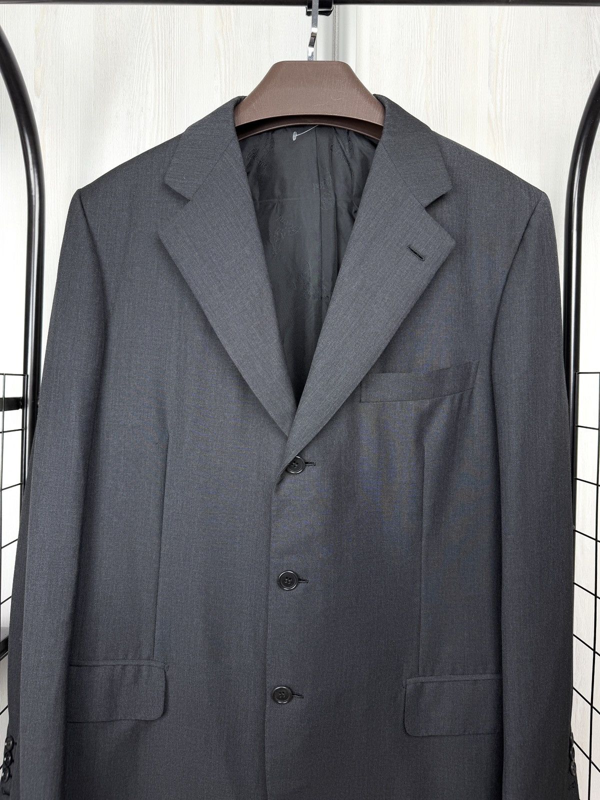 Brioni Brioni Nomentano wool 3 button Dark grey blazer sport coat Size 42R - 3 Thumbnail