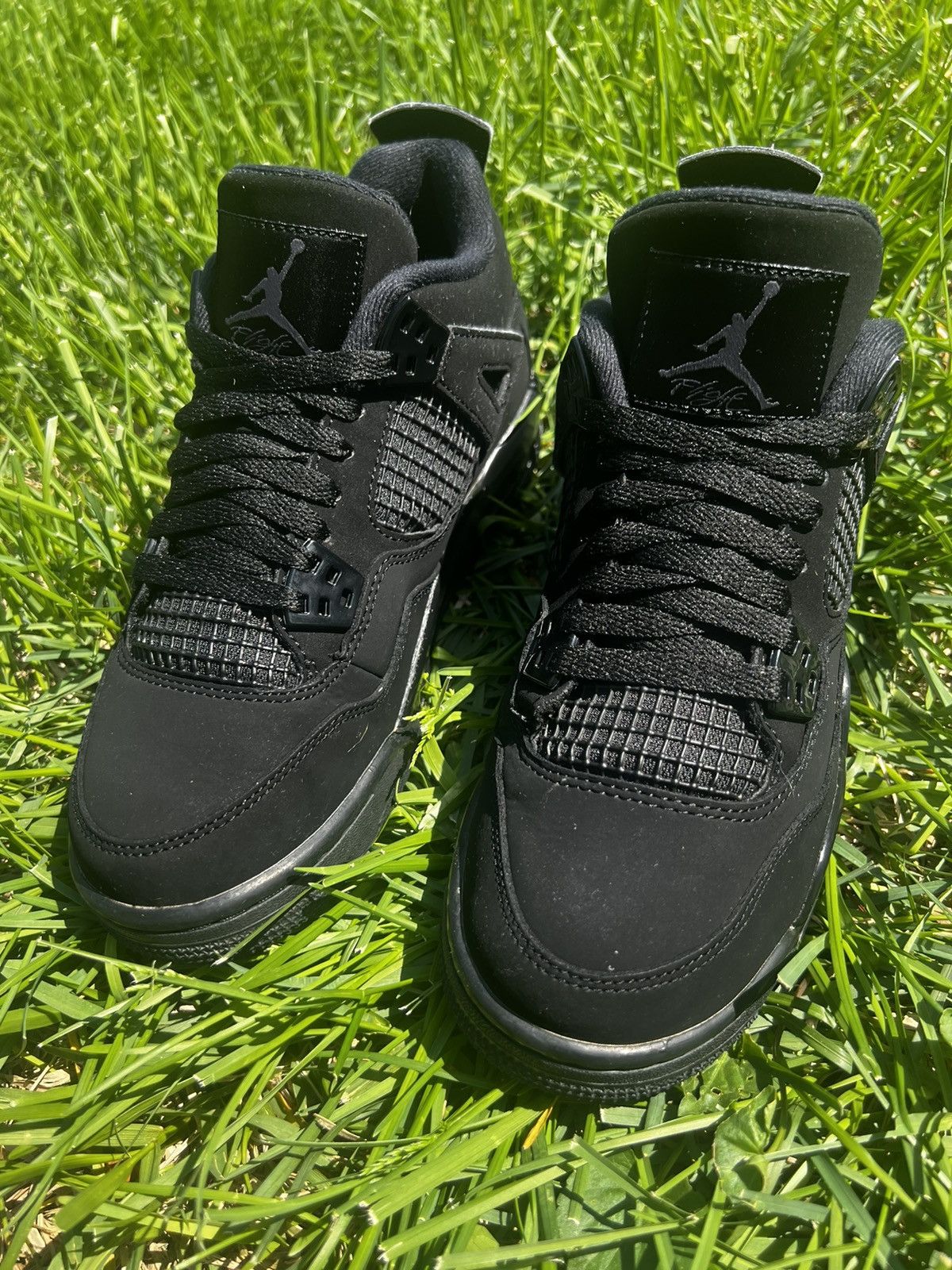 Jordan Brand CLEAN Air Jordan 4 IV Black Cat 2020 size 5.5 Mens shoes Size US 5.5 / EU 38 - 2 Thumbnail