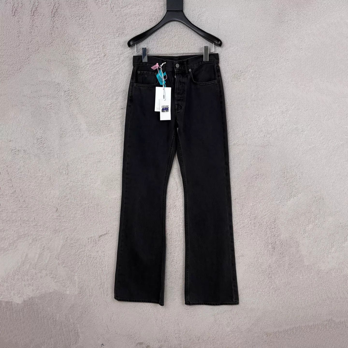 Acne Studios Acne Studios FW23 1992 Cleanfit Flare Jeans Dark Gray 28 Size US 28 / EU 44 - 1 Thumbnail